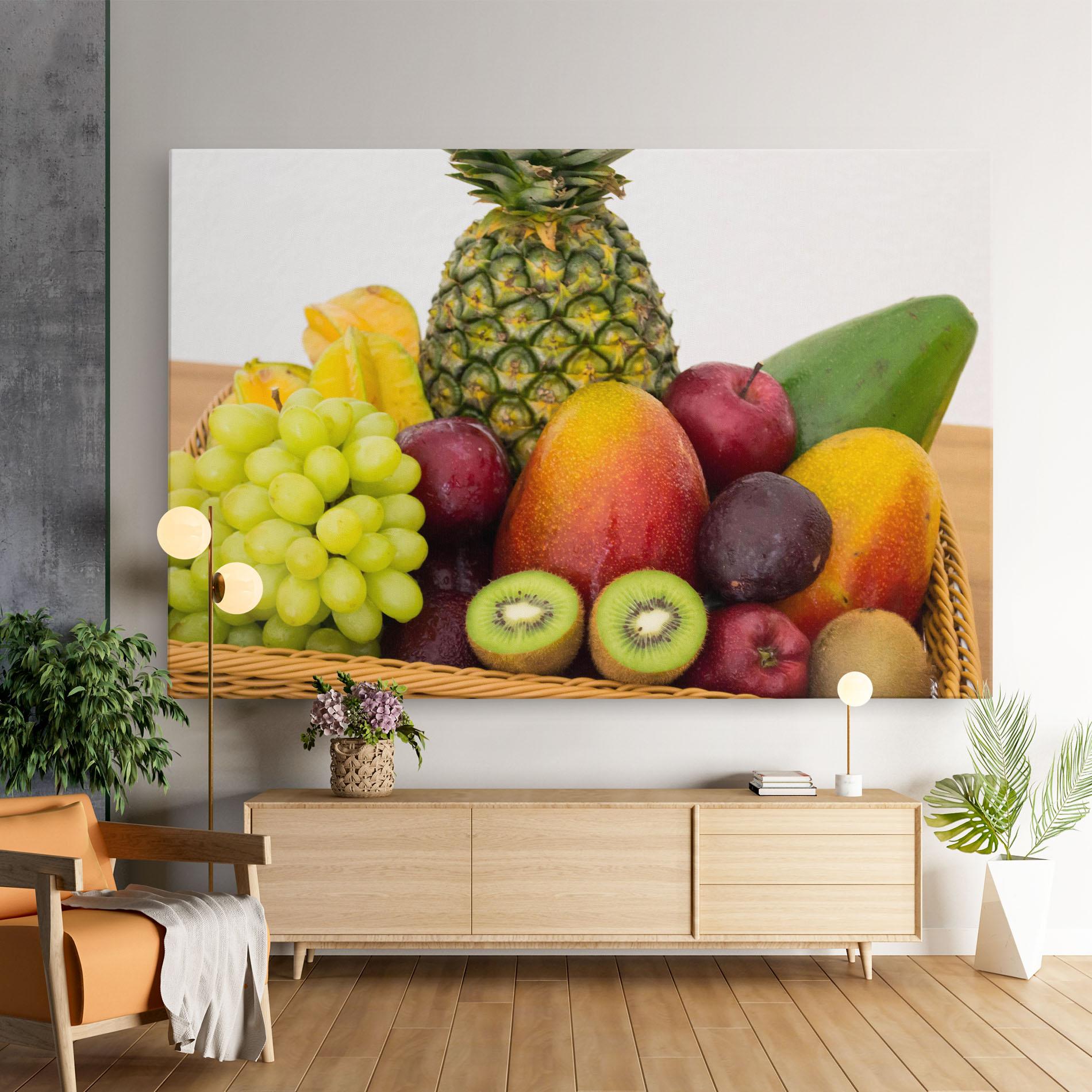 Vászonkép Fruit Basket mockup 9