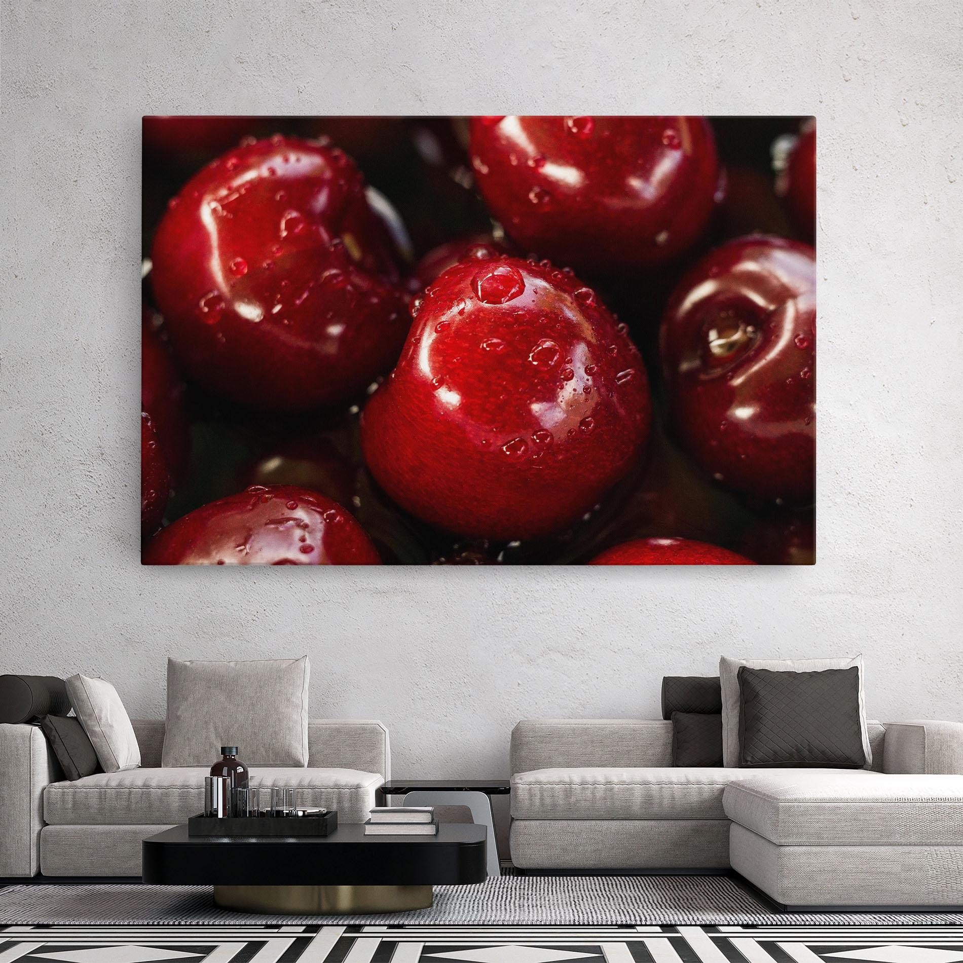 Vászonkép Cherries mockup 2