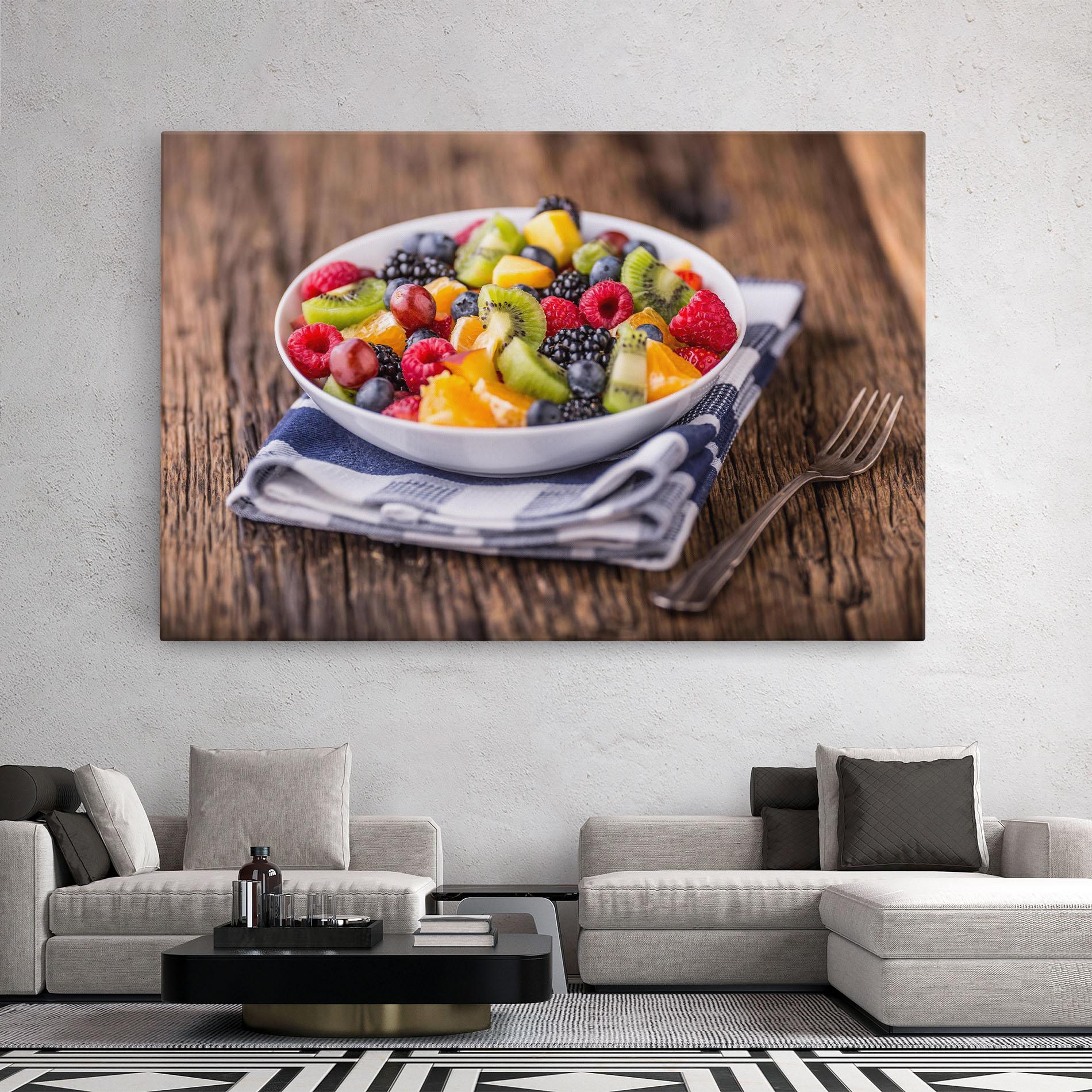 Vászonkép Fruit Salad mockup 2