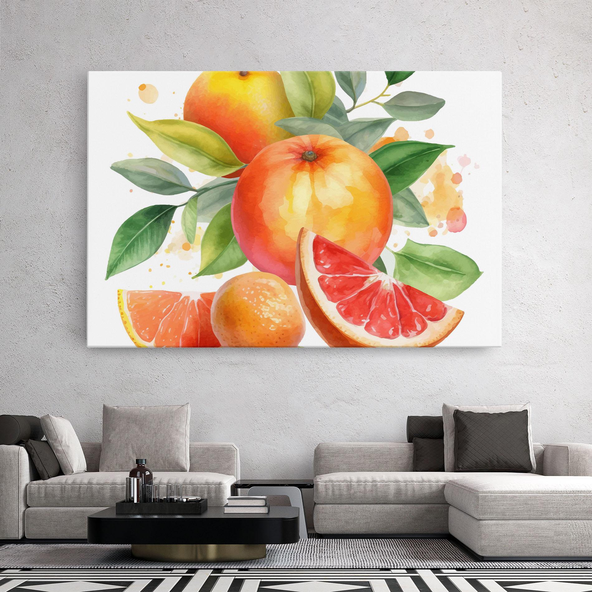 Vászonkép Grapefruit Art mockup 2