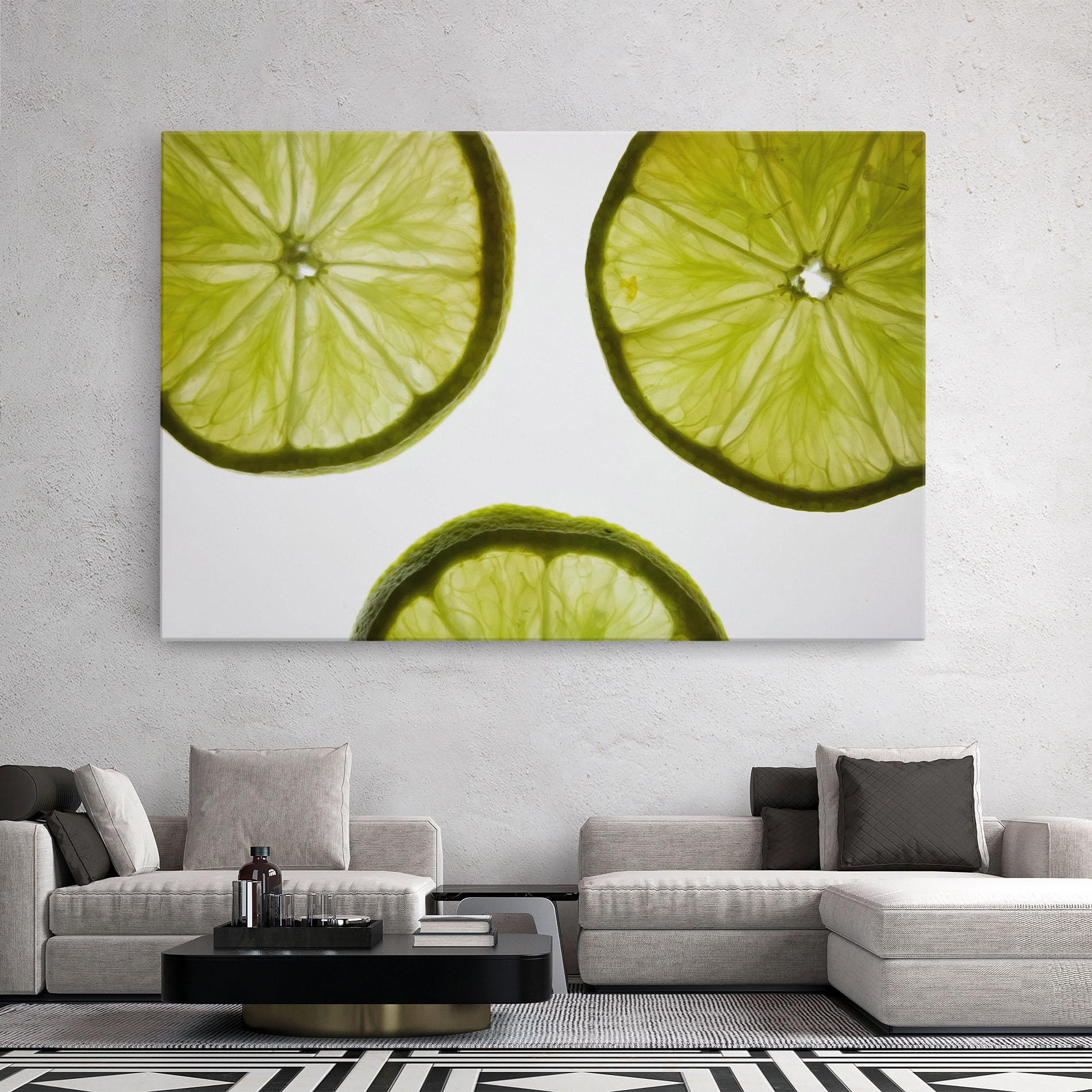 Vászonkép Lime Slice mockup 2