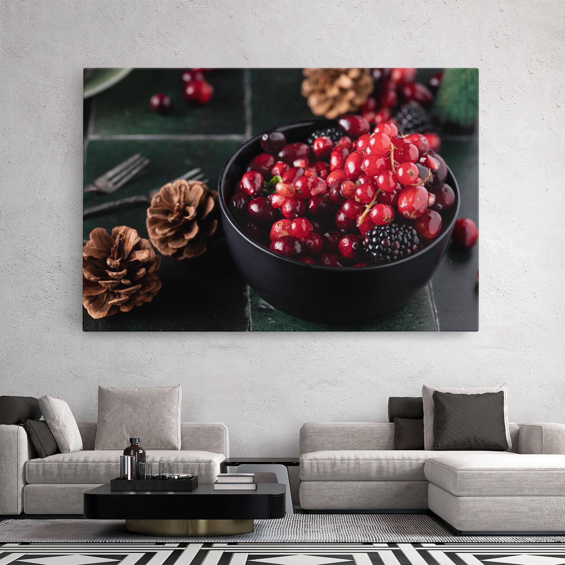 Vászonkép Red Berries mockup 2