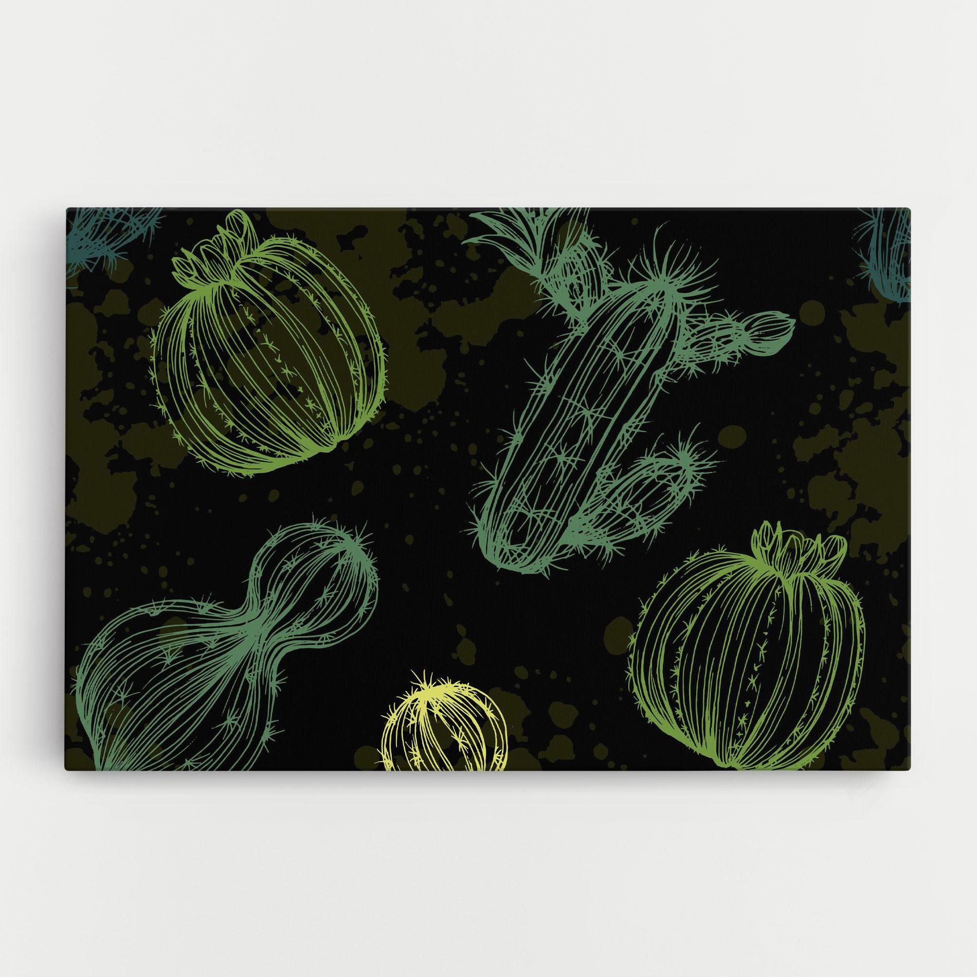 Vászonkép Cactus Art mockup 0