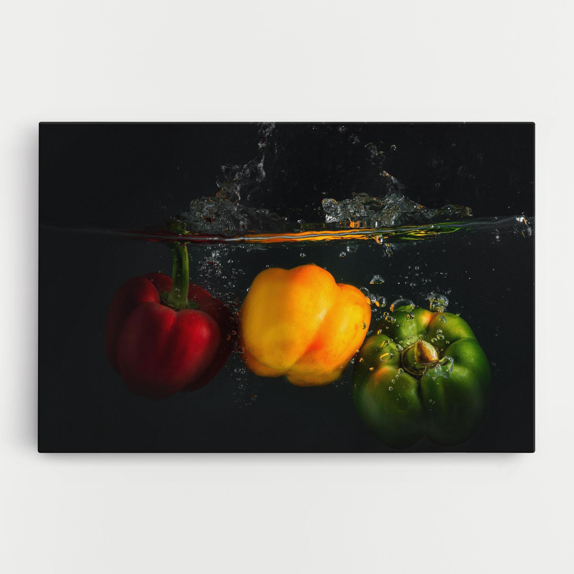 Vászonkép Cool Bellpepper Splash mockup 0