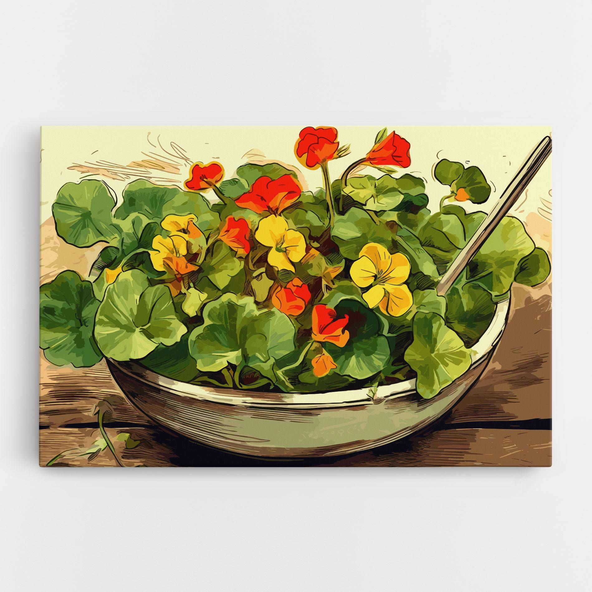 Vászonkép Flower Food mockup 0