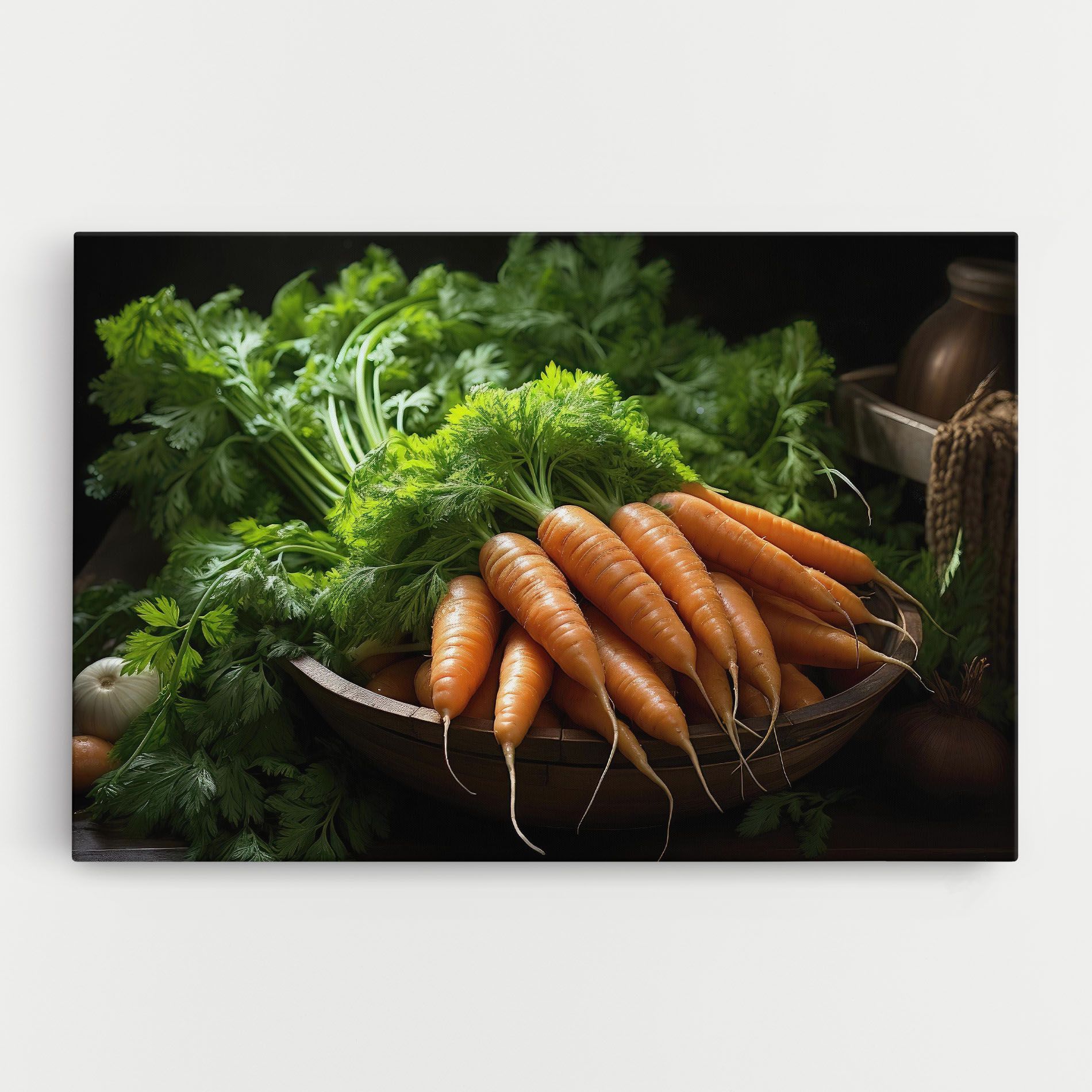 Fresh Carrots Basket mockup 0