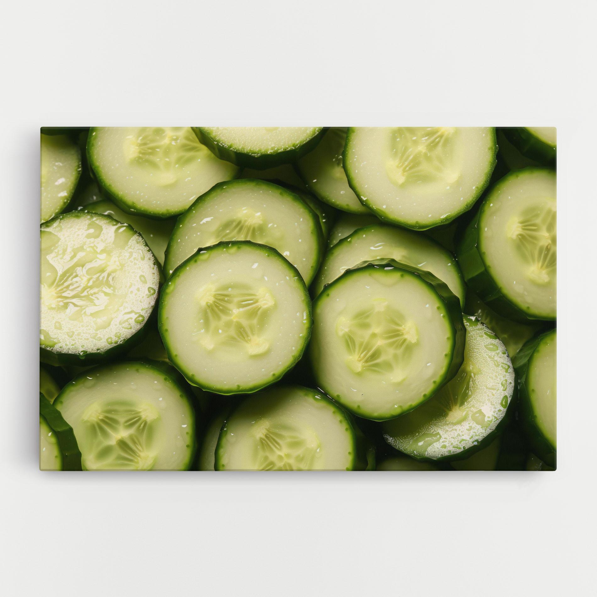 Vászonkép Fresh Cucumber mockup 0