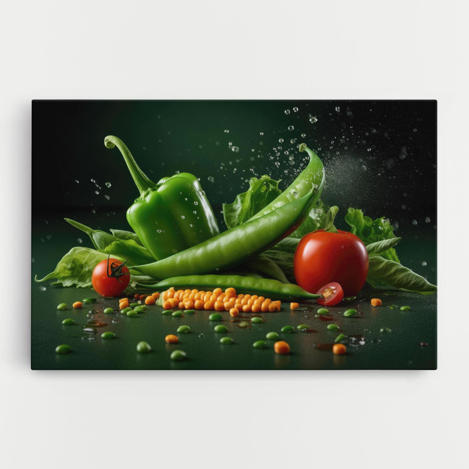 Vászonkép Fresh Vegetables mockup 0