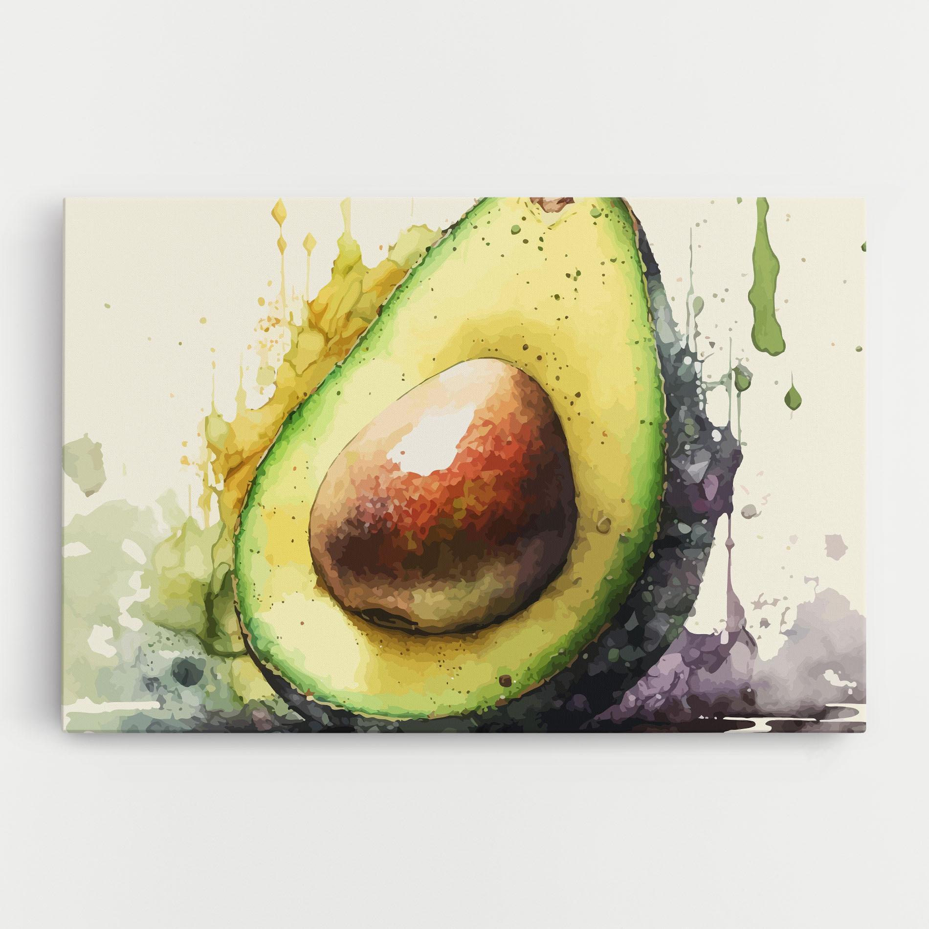 Vászonkép Green Avocado Art mockup 0