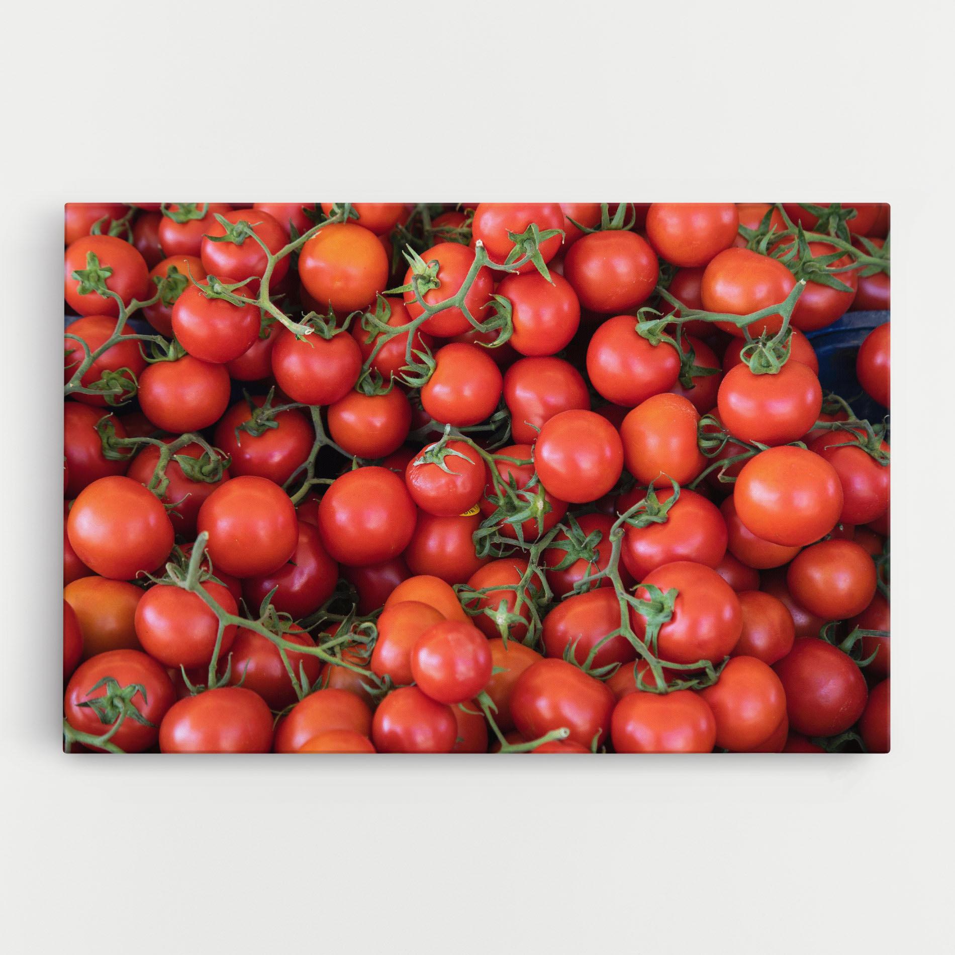 Vászonkép Tomato Red Wall mockup 0