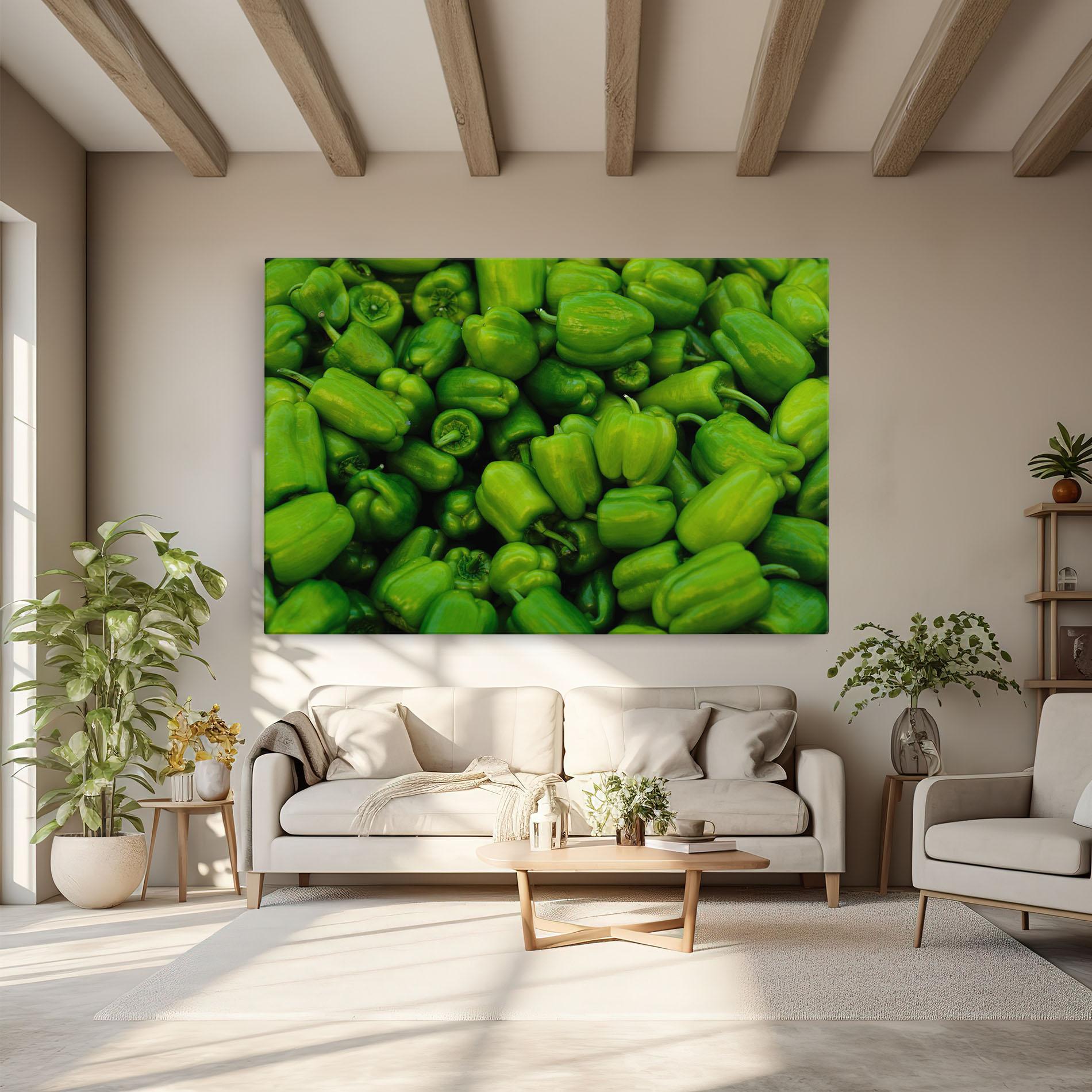 Vászonkép Green Bellpepper mockup 6