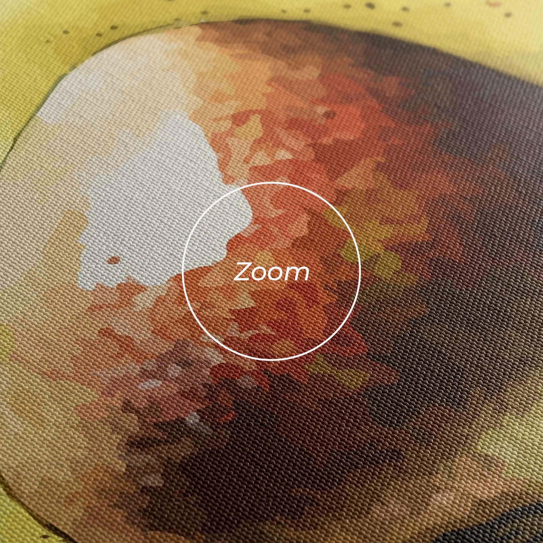 Vászonkép Green Avocado Art mockup 3