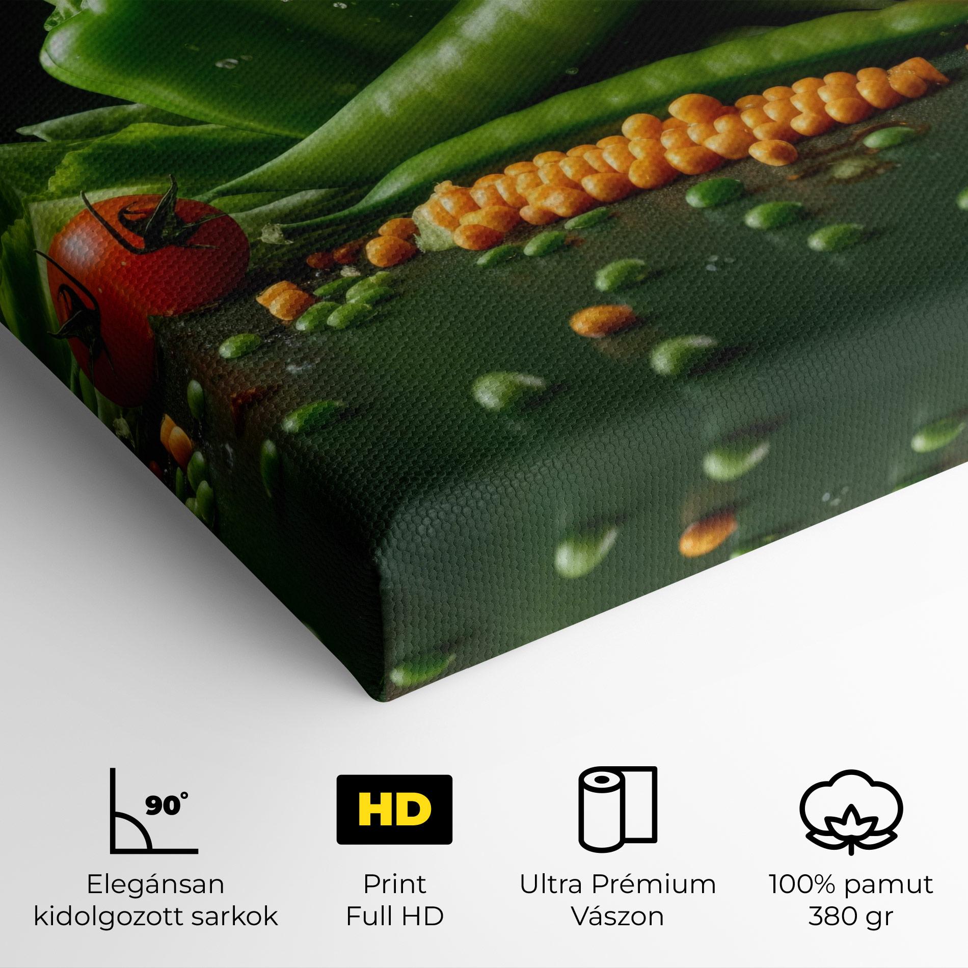Vászonkép Fresh Vegetables mockup 4