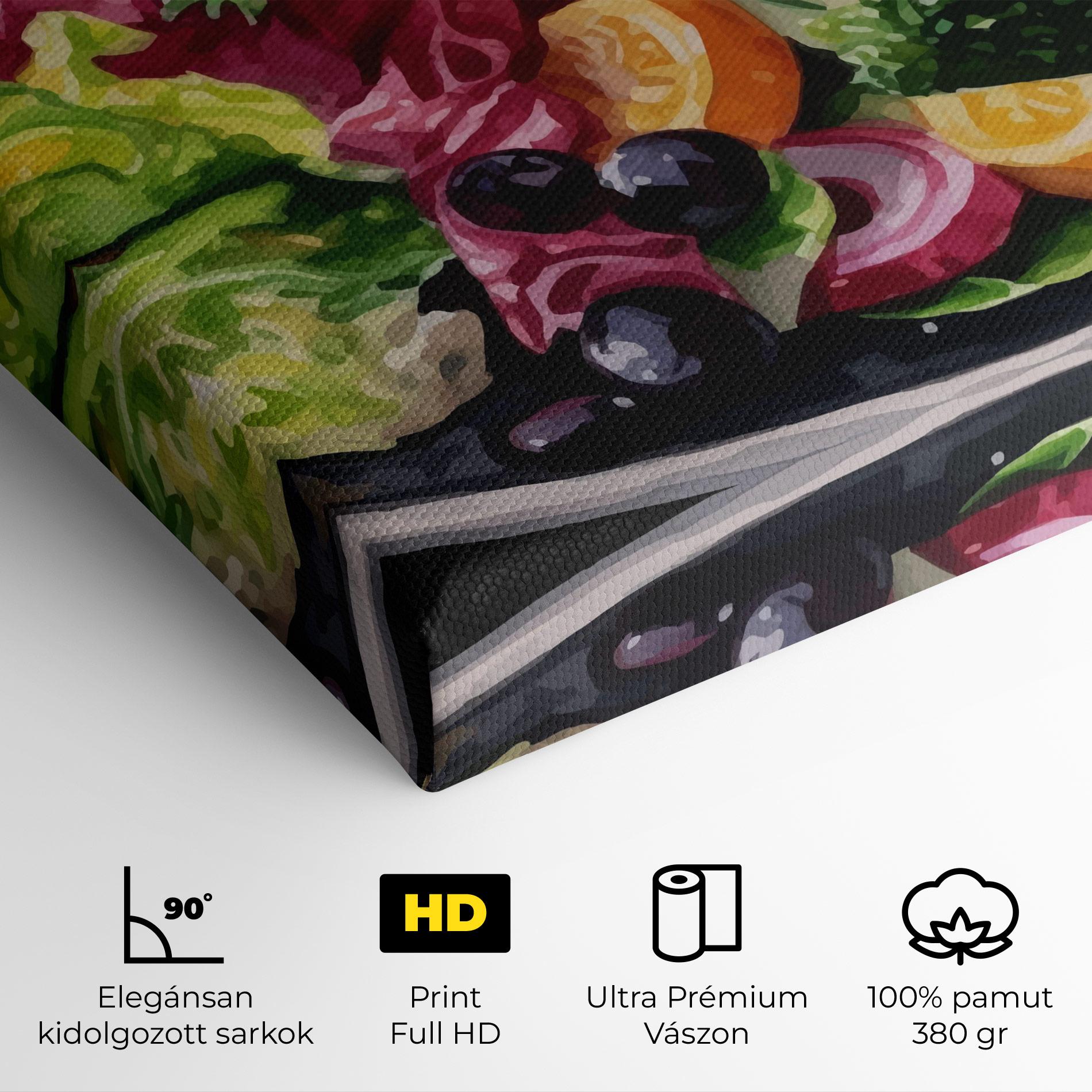 Vászonkép Healthy Tomato Food mockup 4