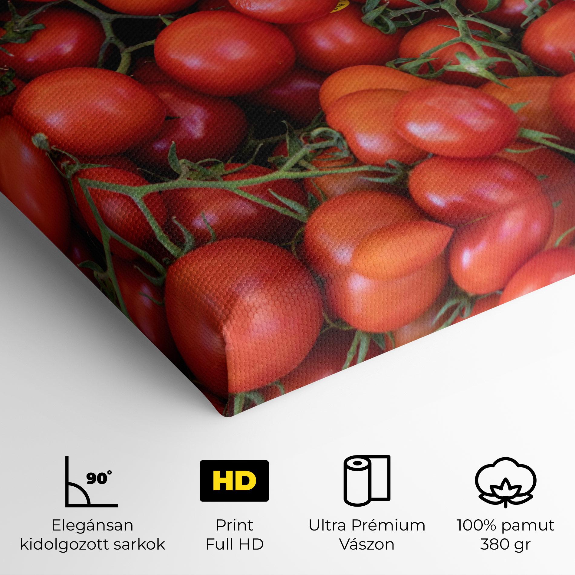 Vászonkép Tomato Red Wall mockup 4