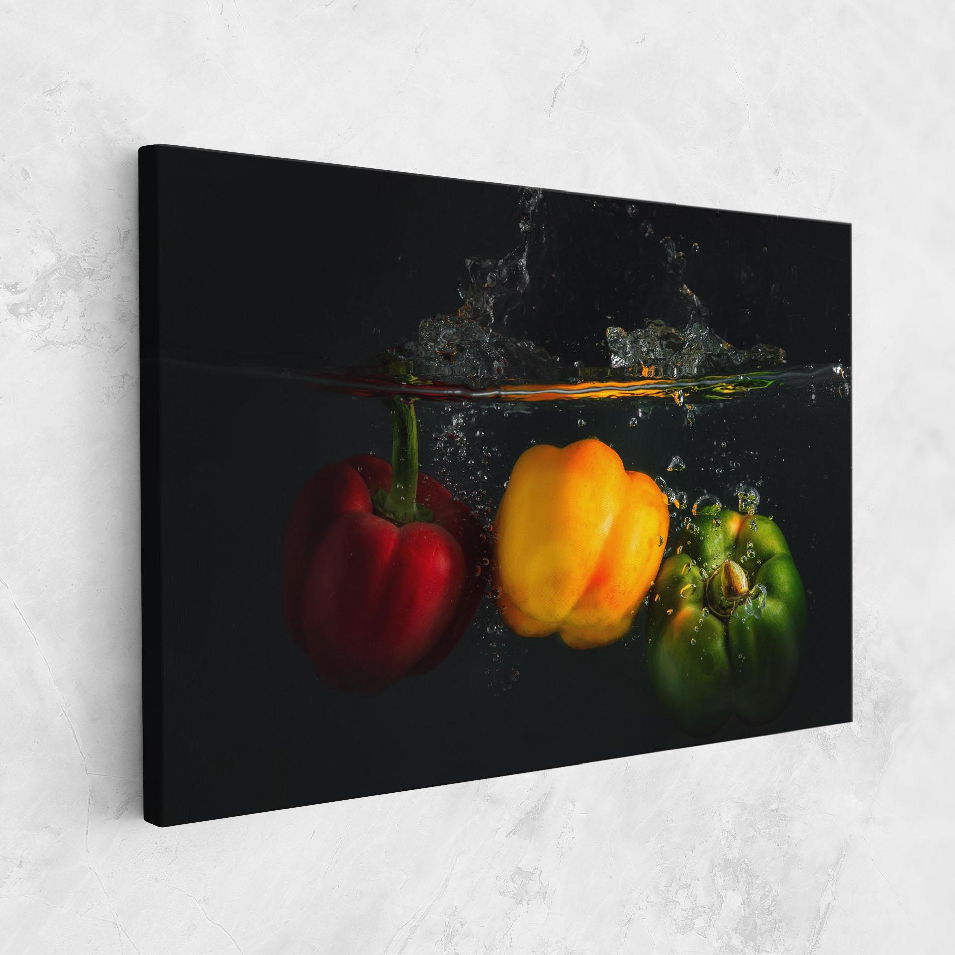 Vászonkép Cool Bellpepper Splash mockup 1