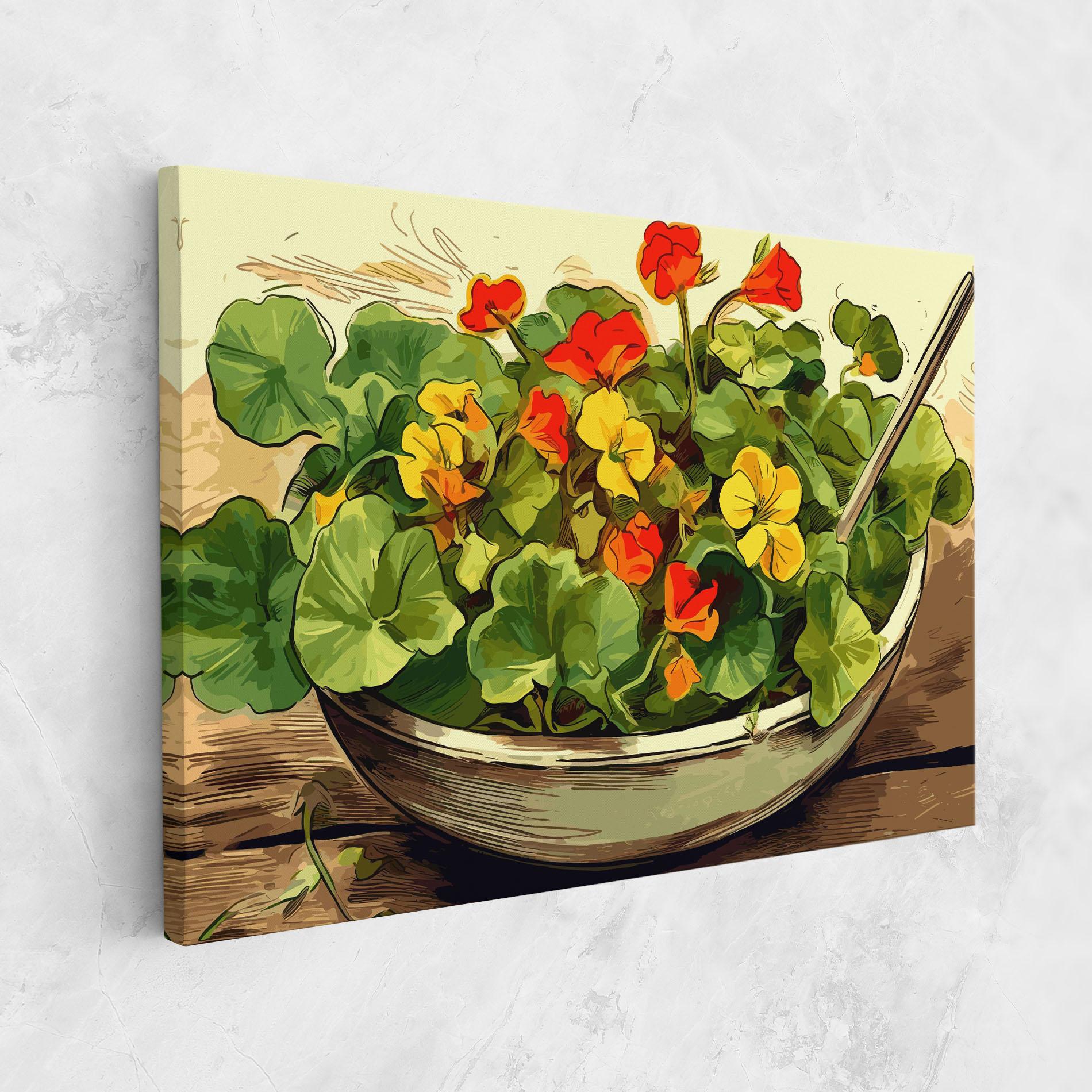 Vászonkép Flower Food mockup 1