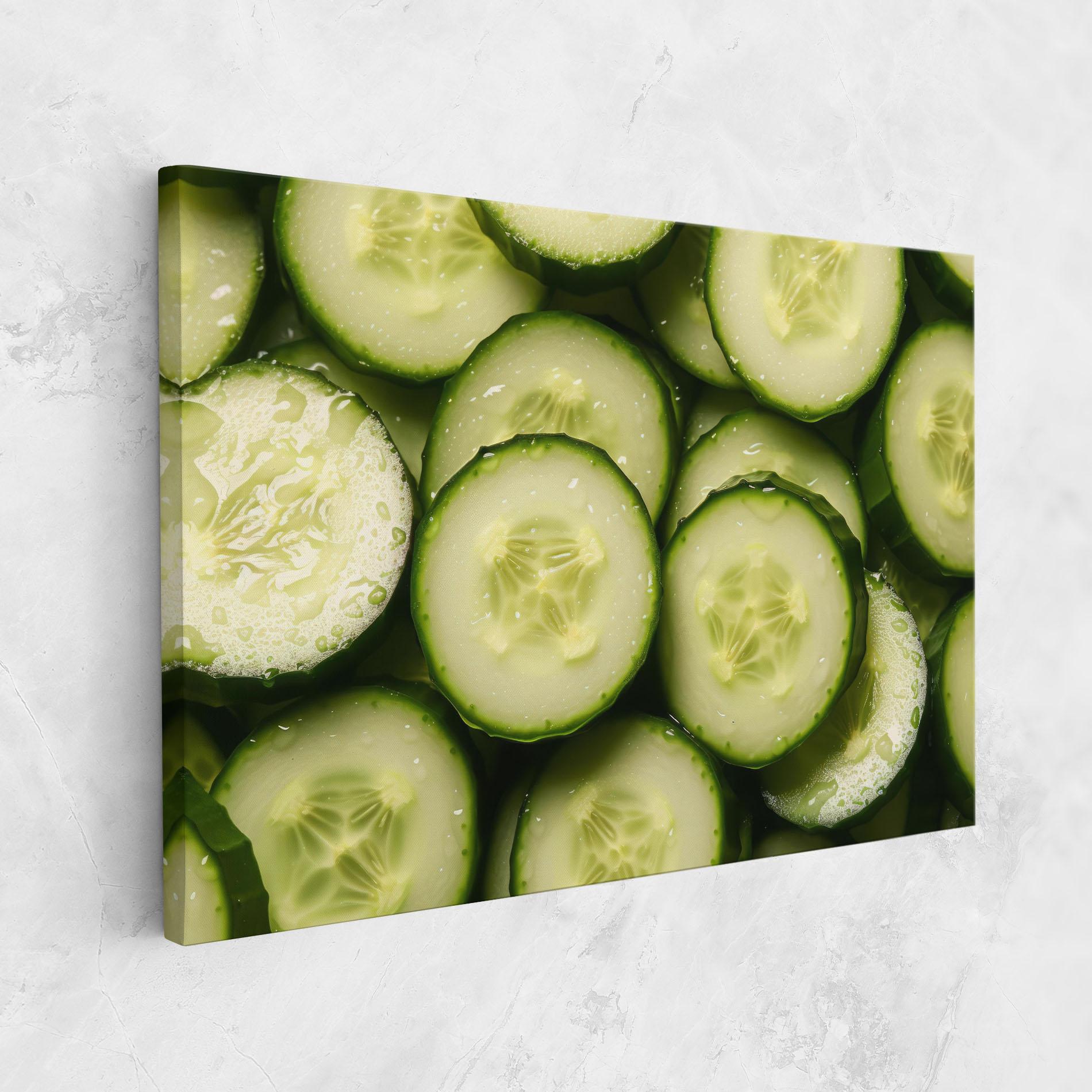 Vászonkép Fresh Cucumber mockup 1
