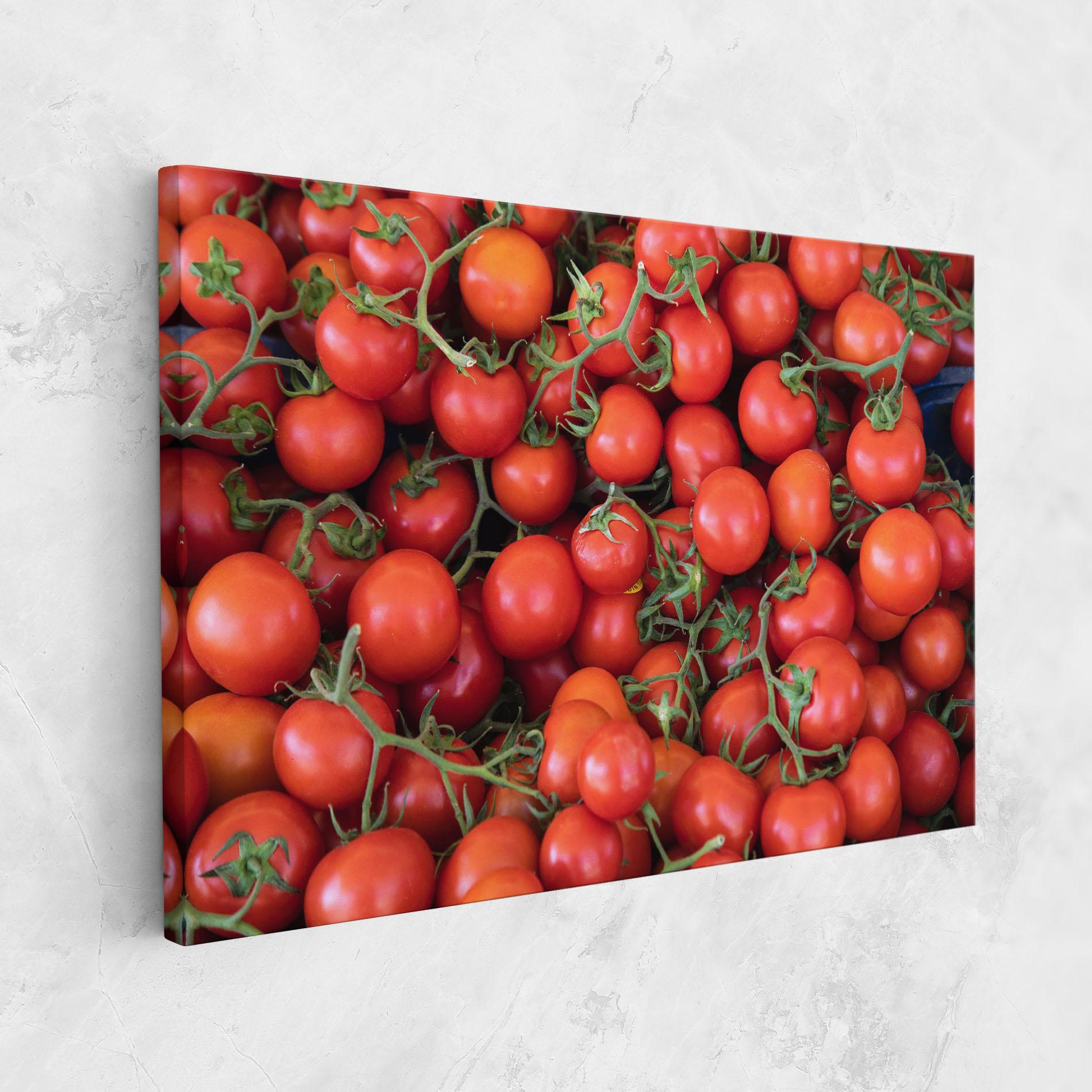 Vászonkép Tomato Red Wall mockup 1