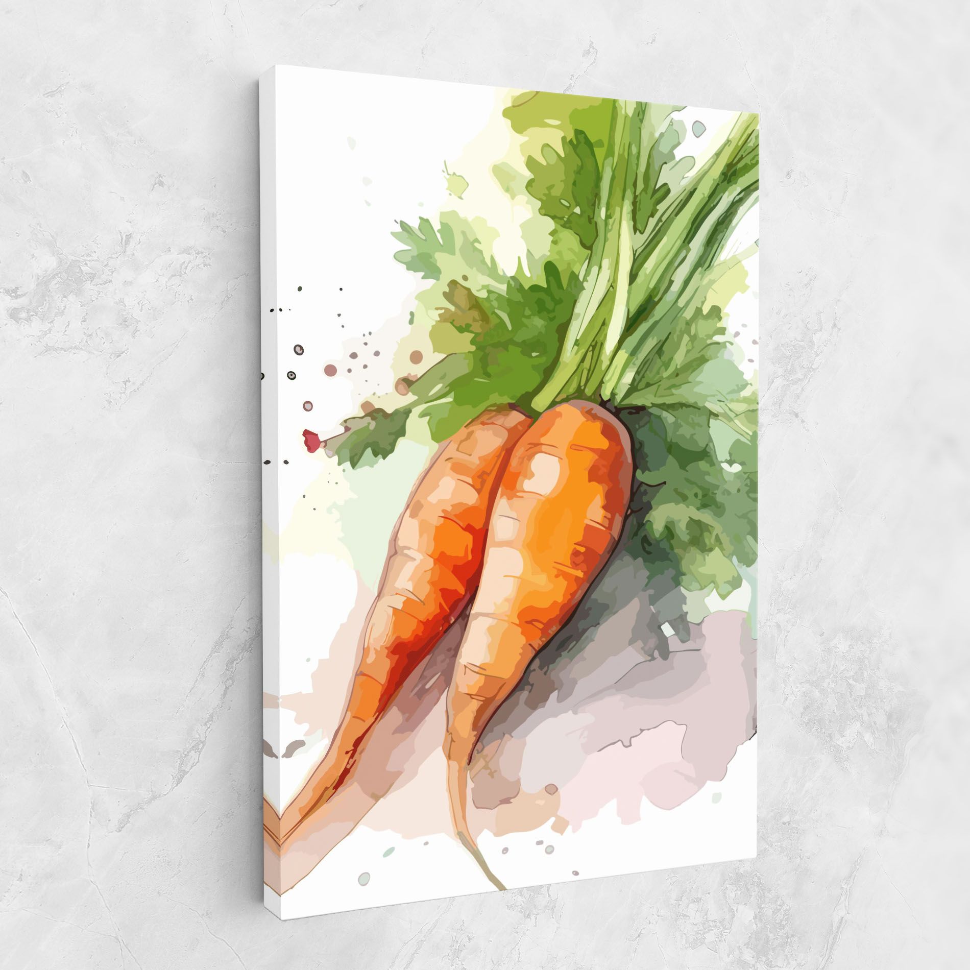 Carrot Watercolor mockup 1