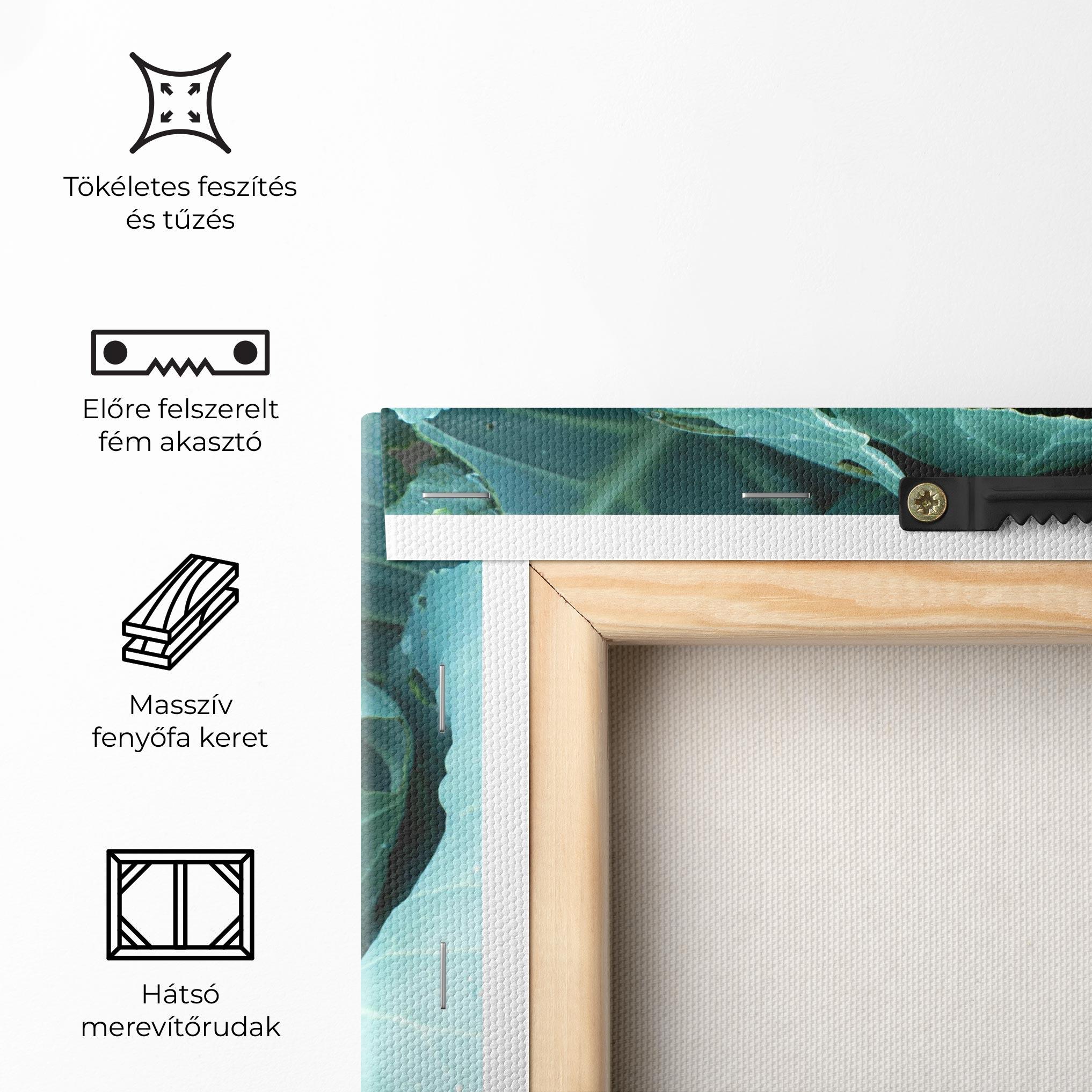 Vászonkép Blue Lettuce mockup 5