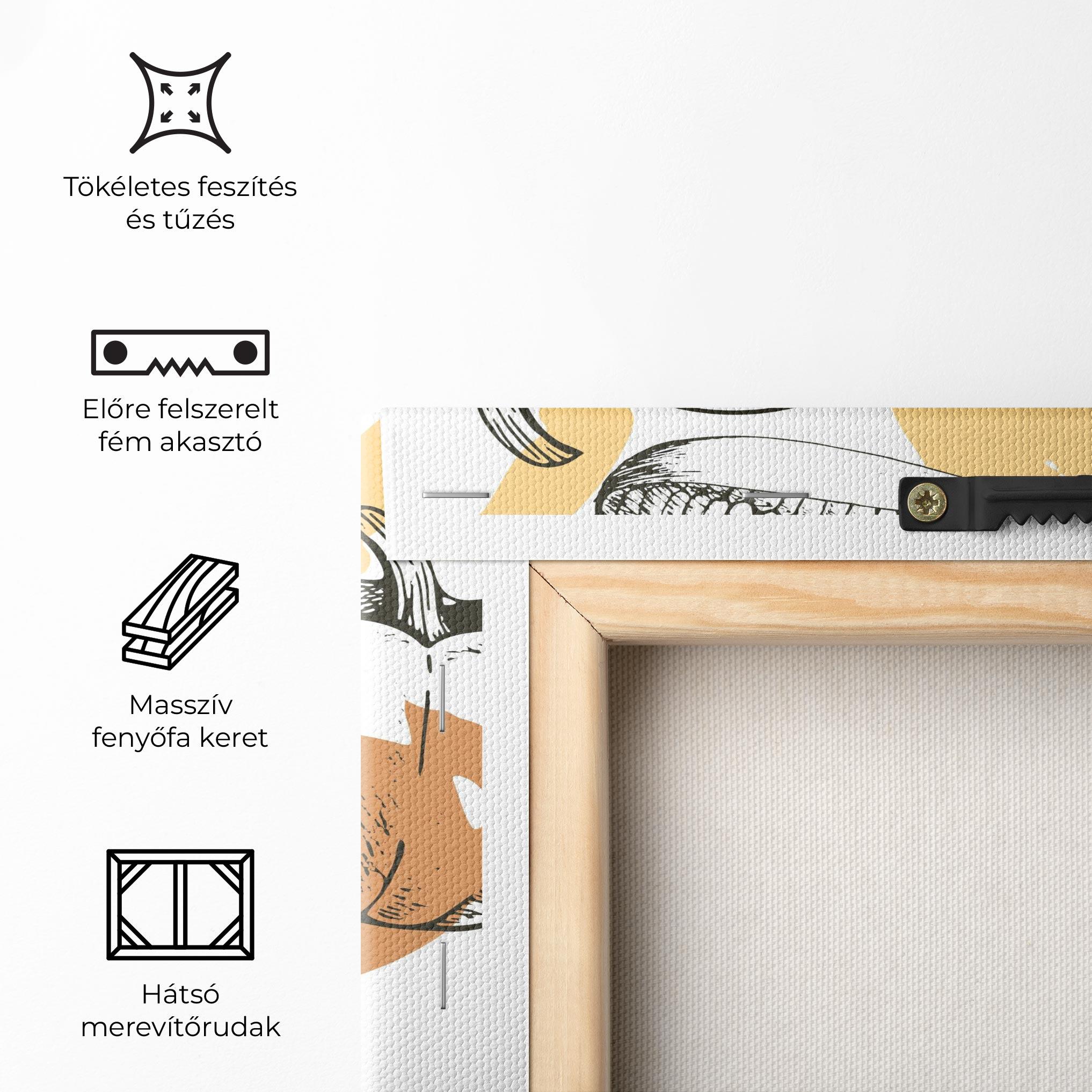 Vászonkép Cream Vegetables Art mockup 5