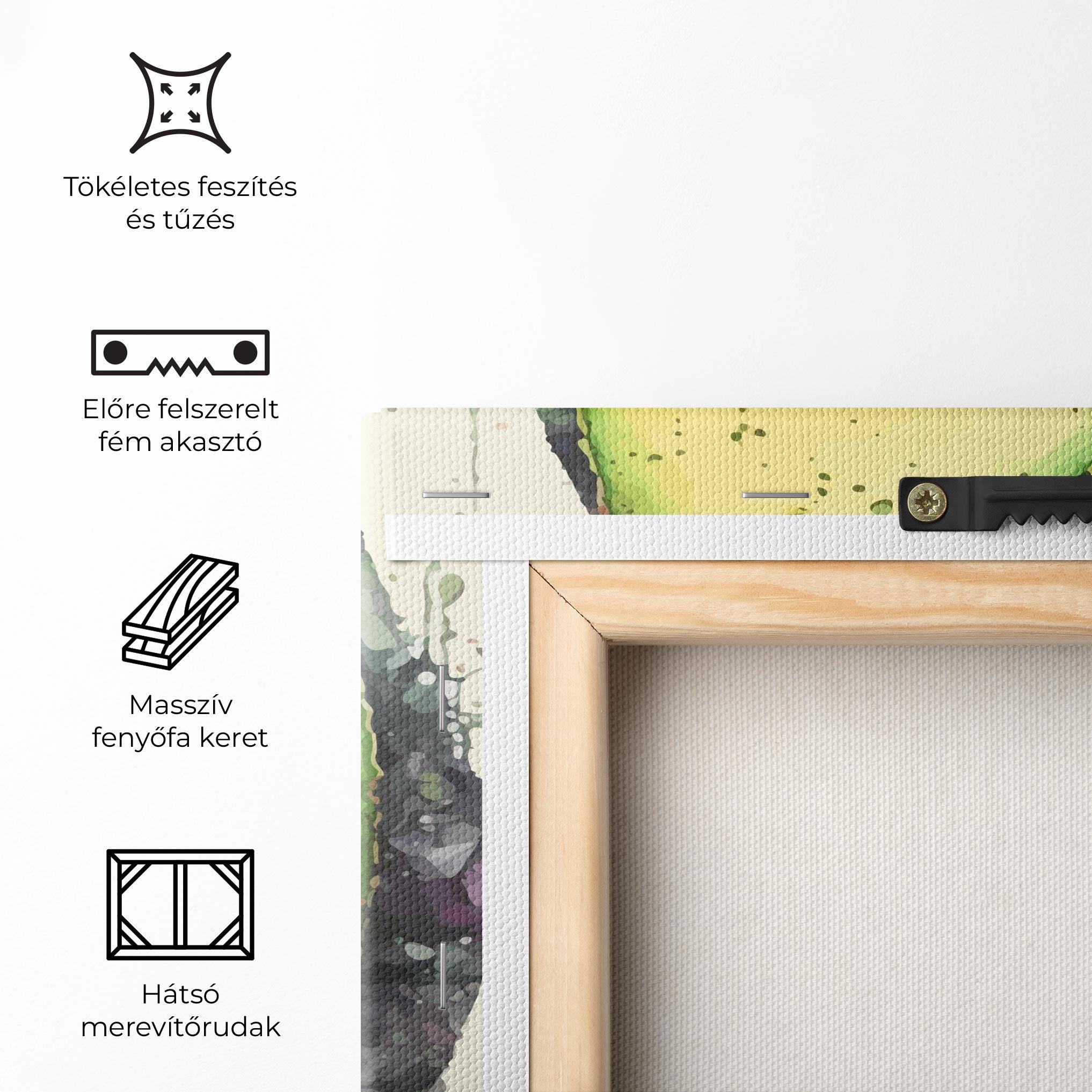 Vászonkép Green Avocado Art mockup 5