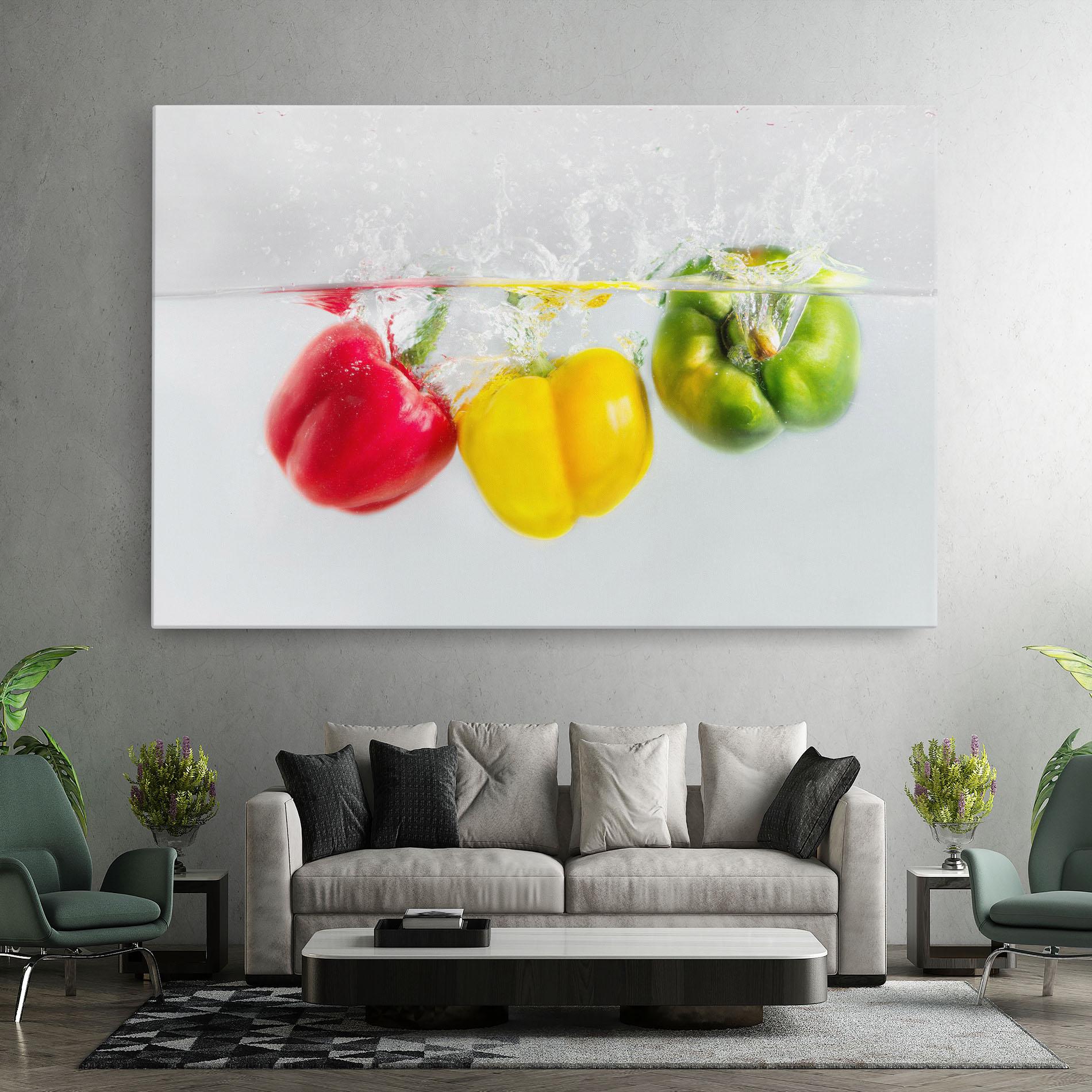 Vászonkép Colorful Bellpepper mockup 7