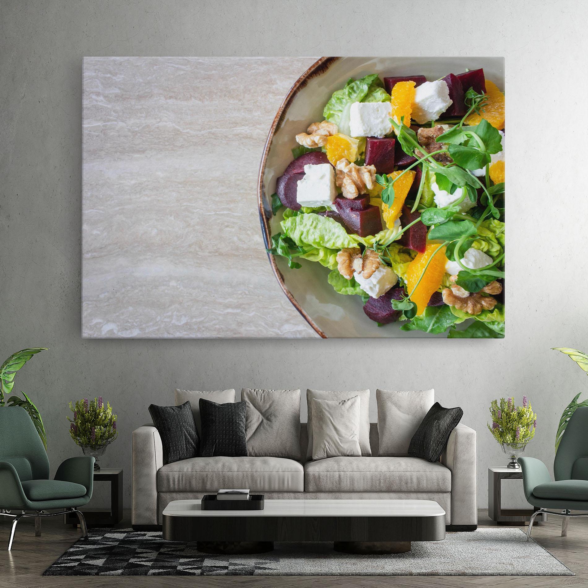Vászonkép Delicious Salad mockup 7