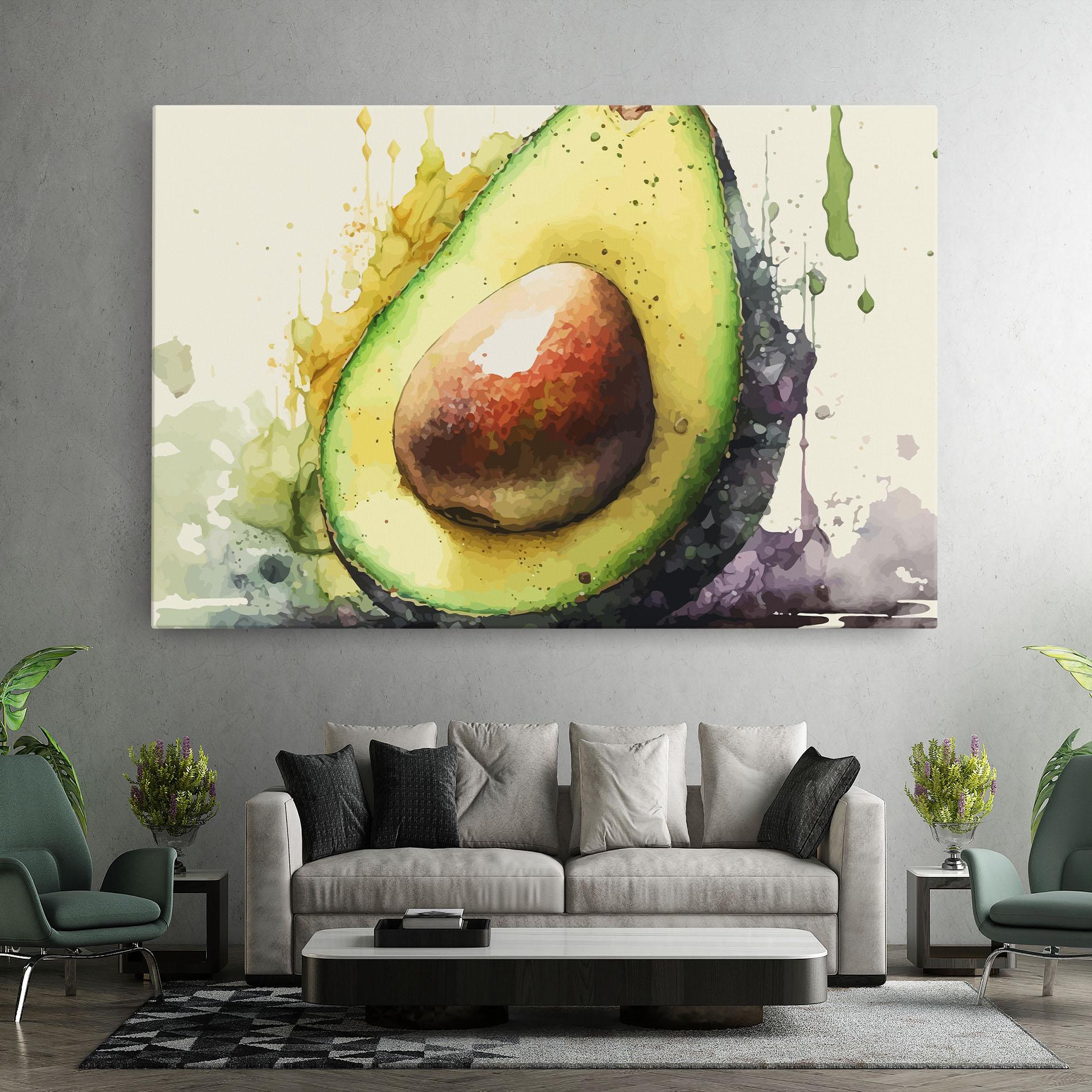 Vászonkép Green Avocado Art mockup 7