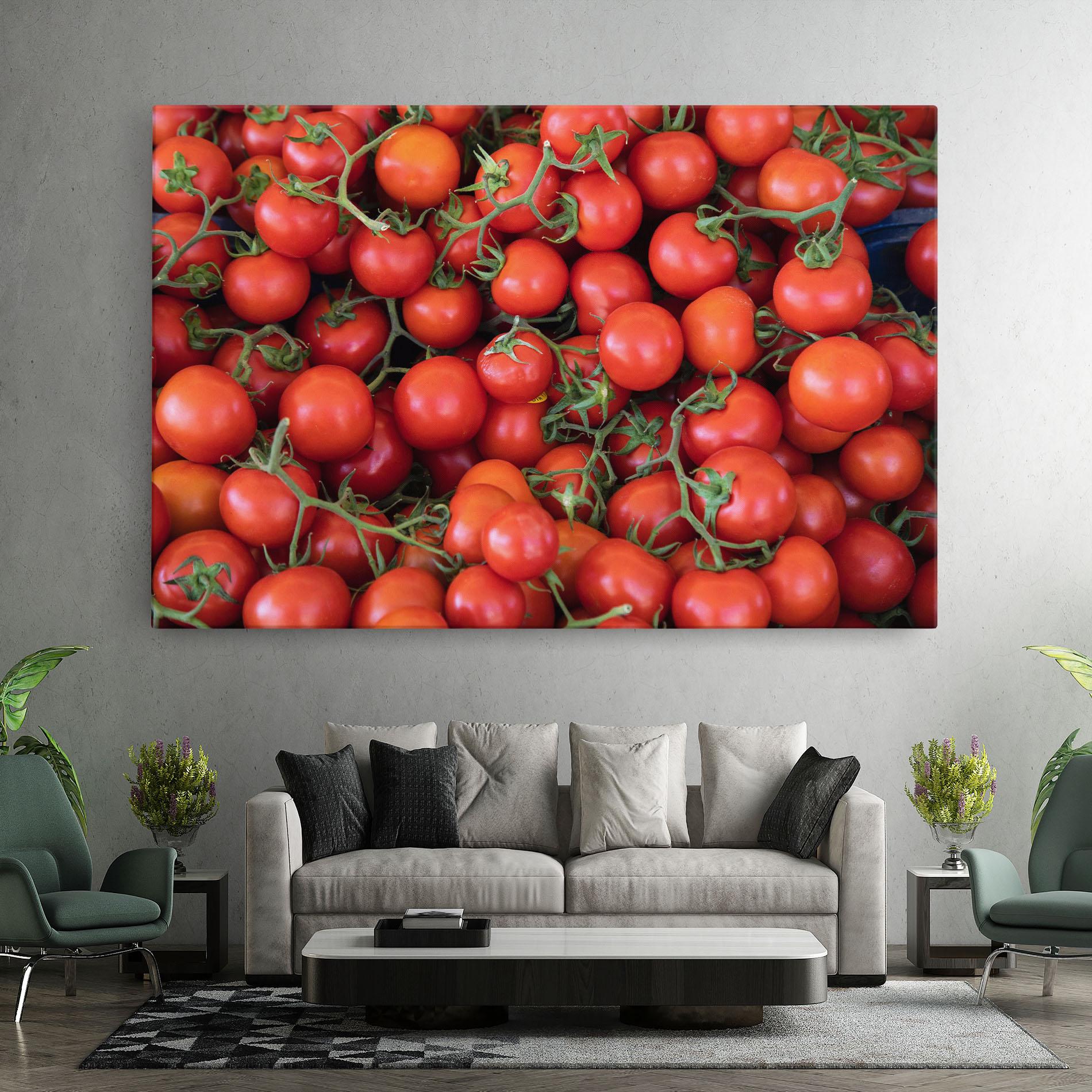 Vászonkép Tomato Red Wall mockup 7