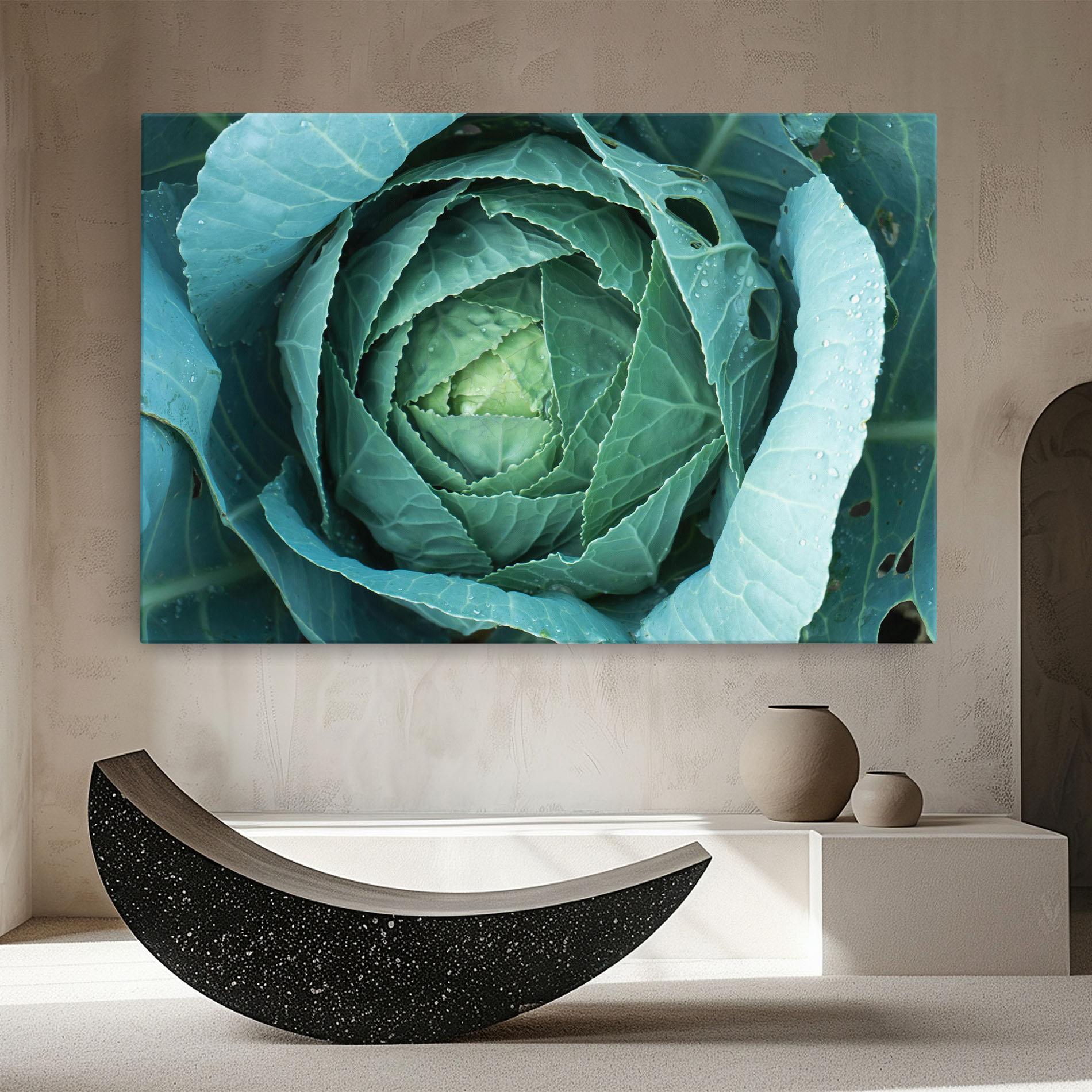 Vászonkép Blue Lettuce mockup 8