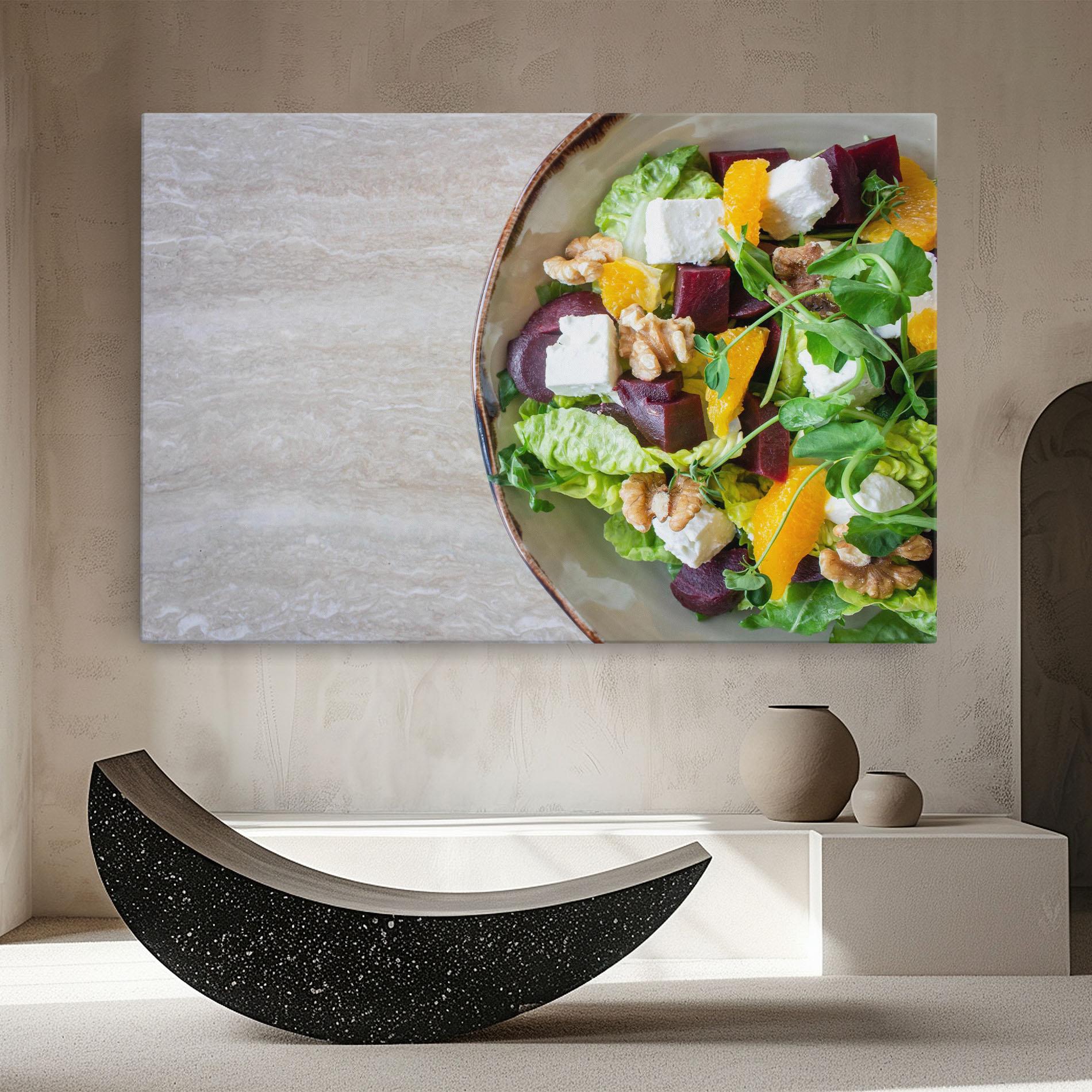 Vászonkép Delicious Salad mockup 8