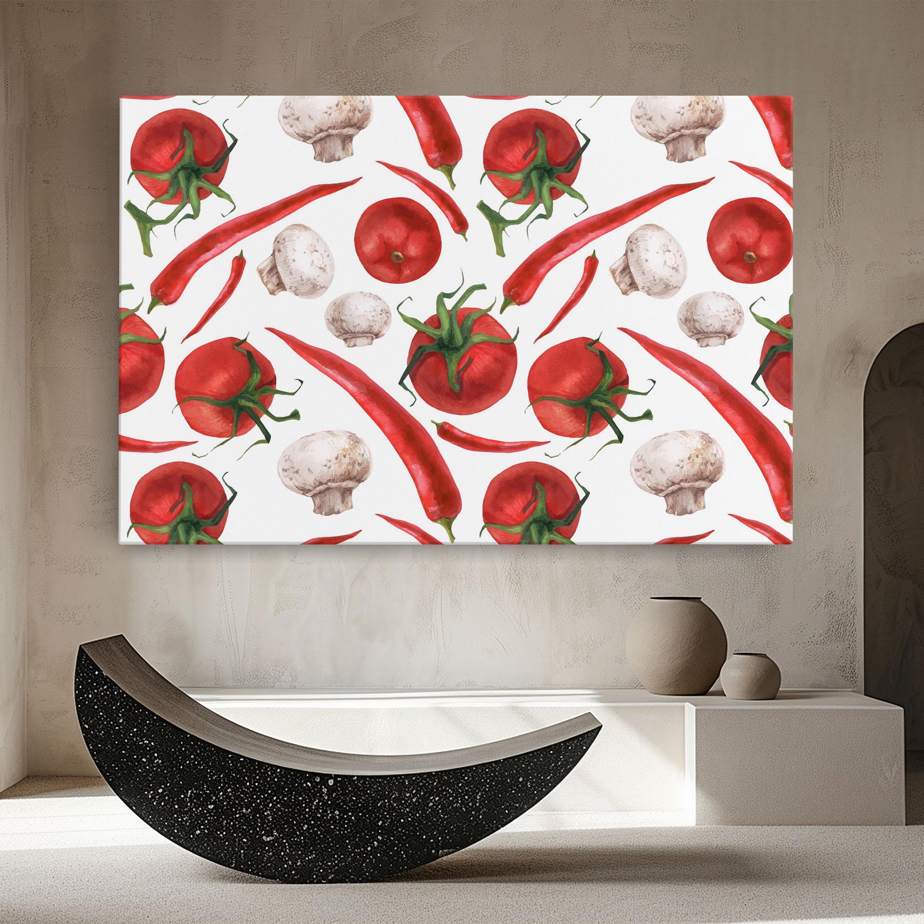 Vászonkép Floating Tomato mockup 8