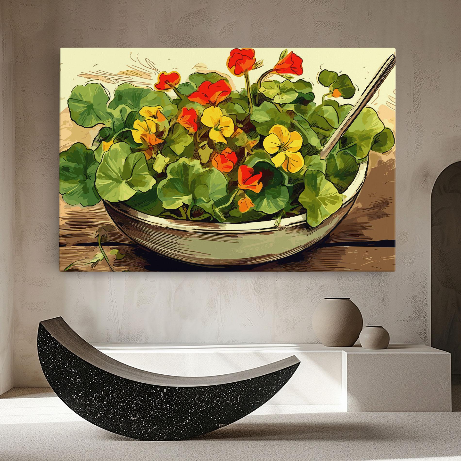 Vászonkép Flower Food mockup 8