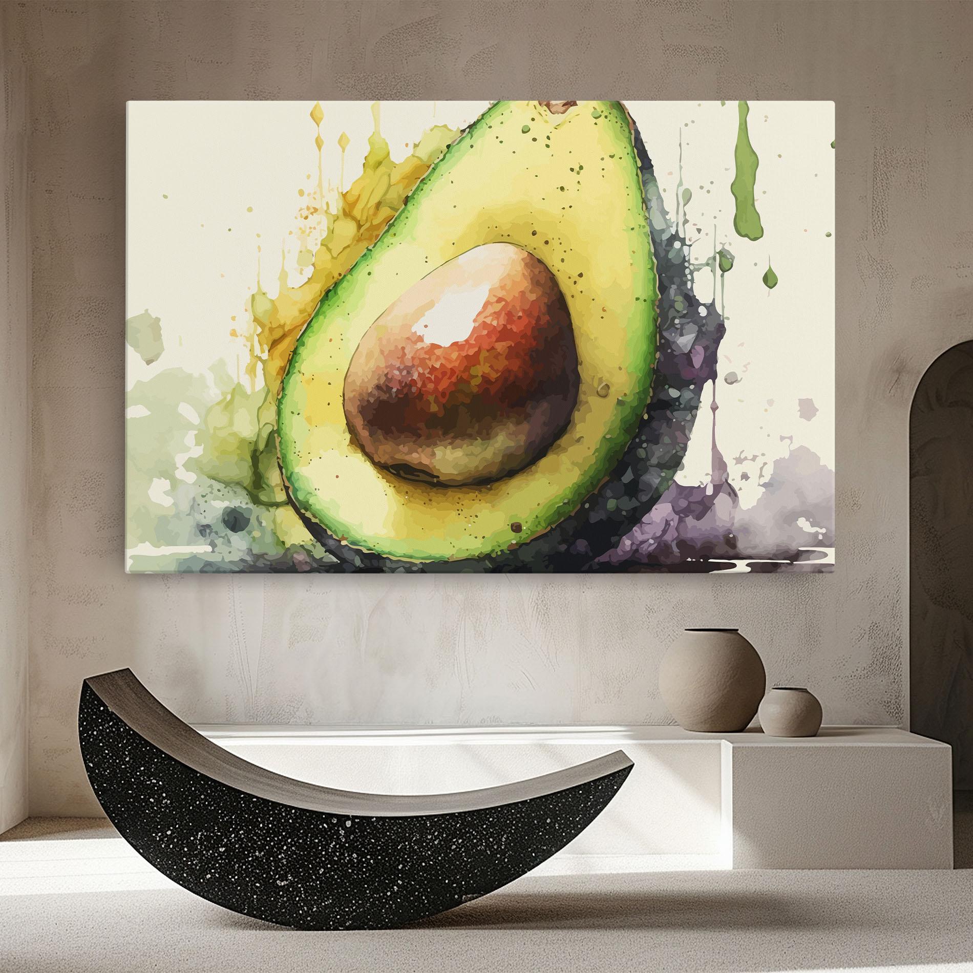 Vászonkép Green Avocado Art mockup 8