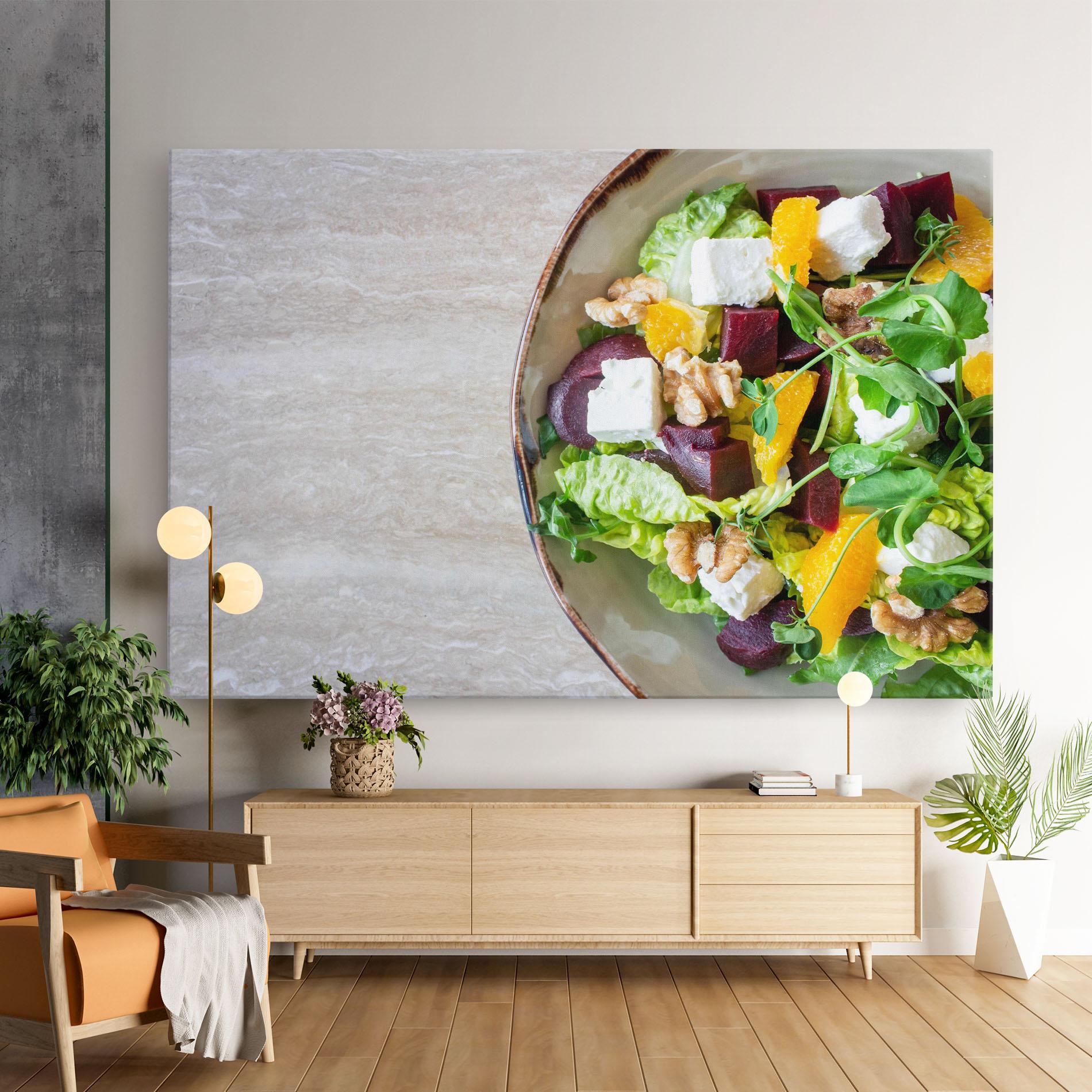 Vászonkép Delicious Salad mockup 9