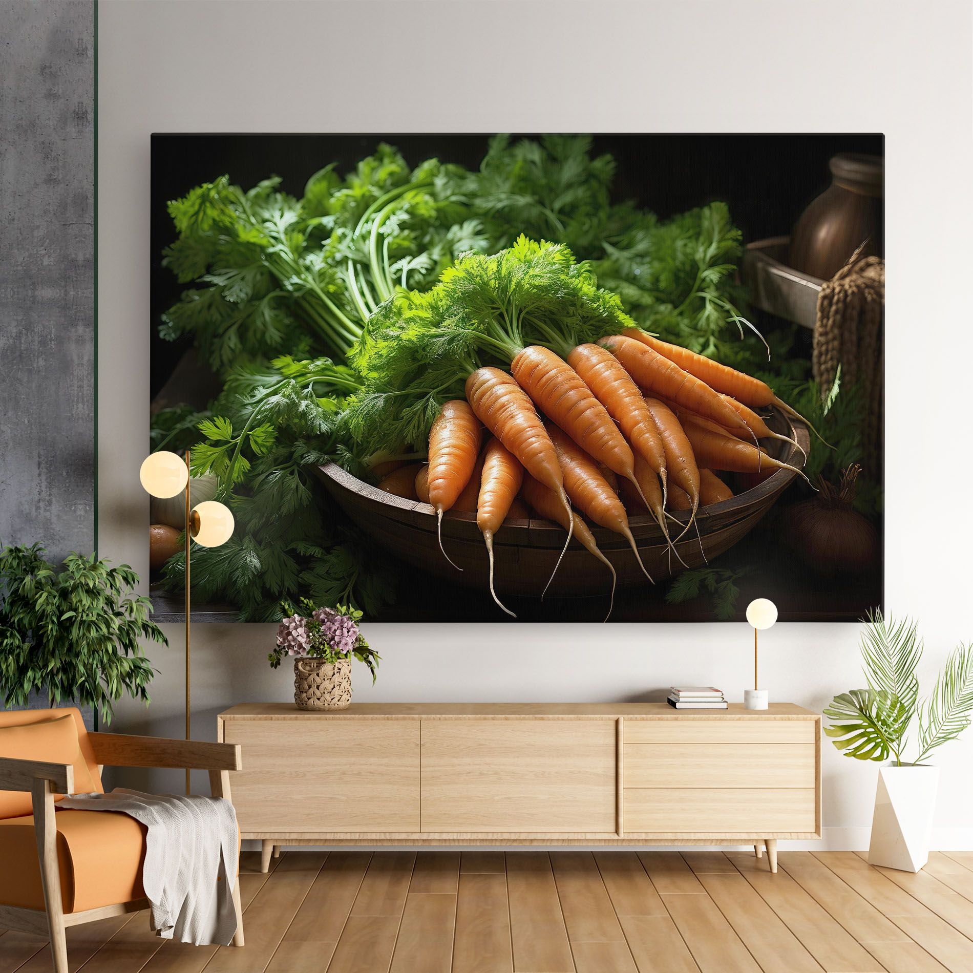 Fresh Carrots Basket mockup 9