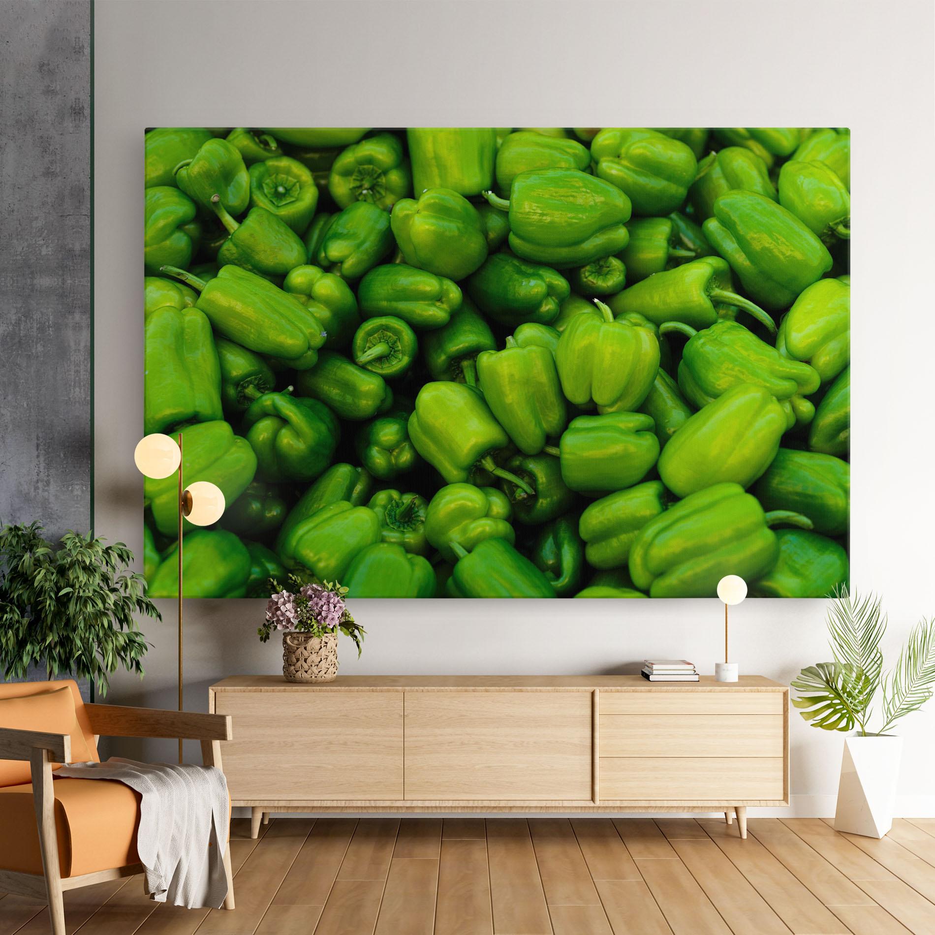 Vászonkép Green Bellpepper mockup 9