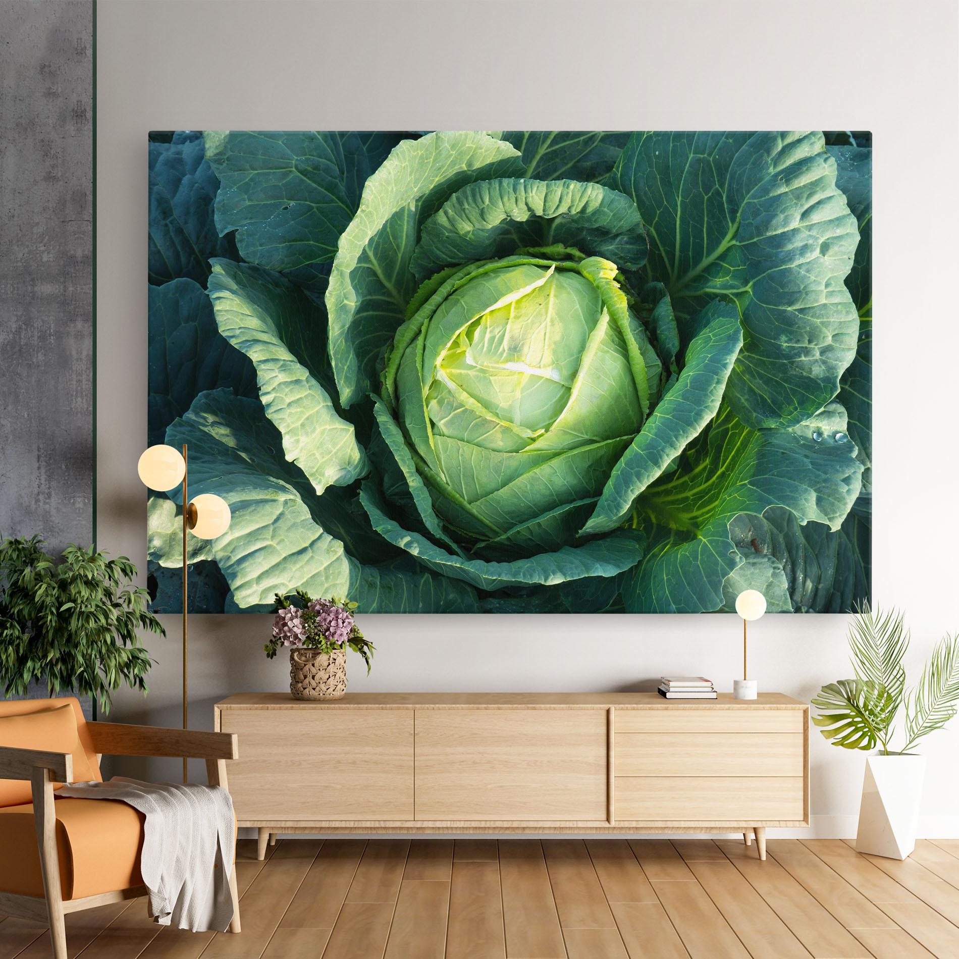 Vászonkép Green Lettuce mockup 9
