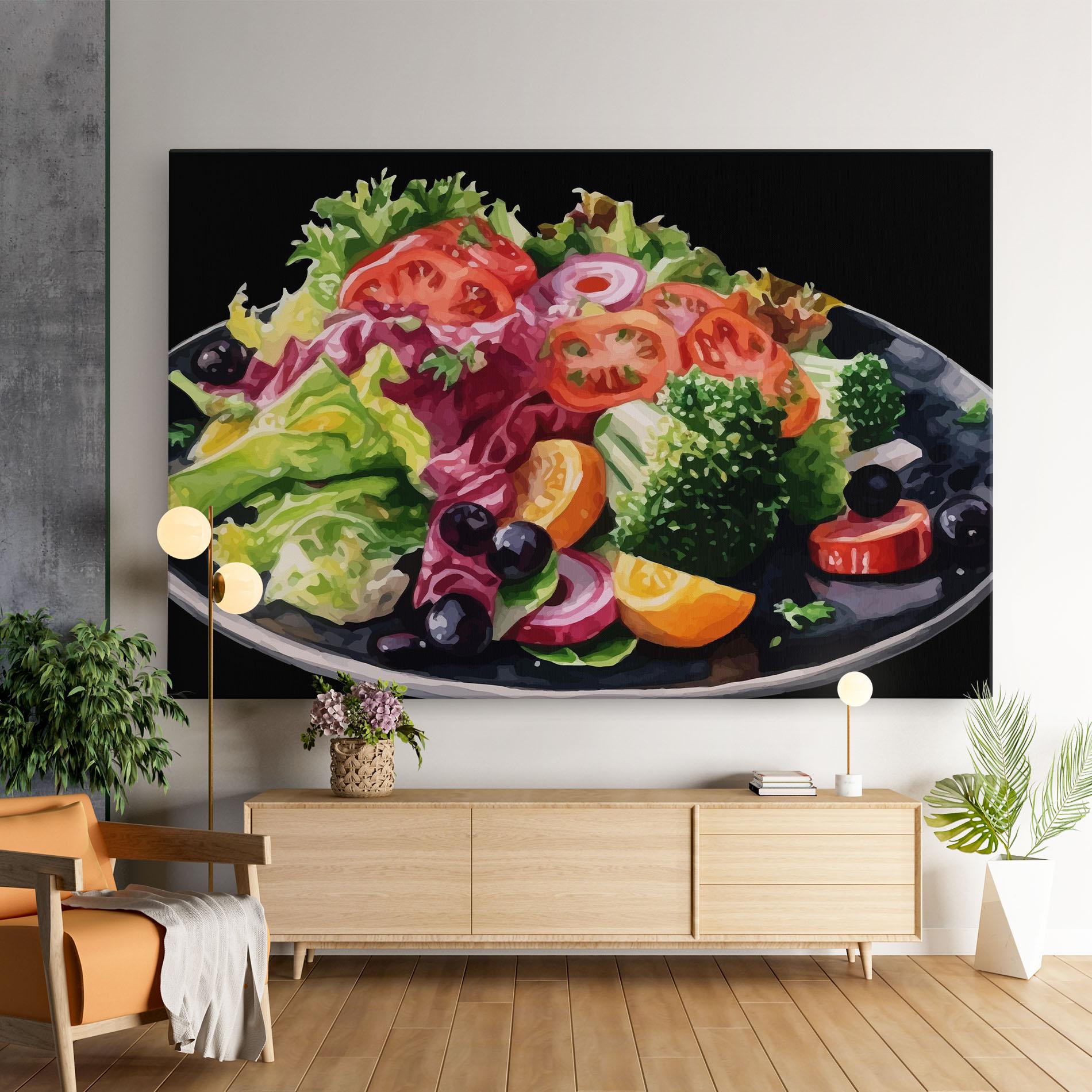 Vászonkép Healthy Tomato Food mockup 9