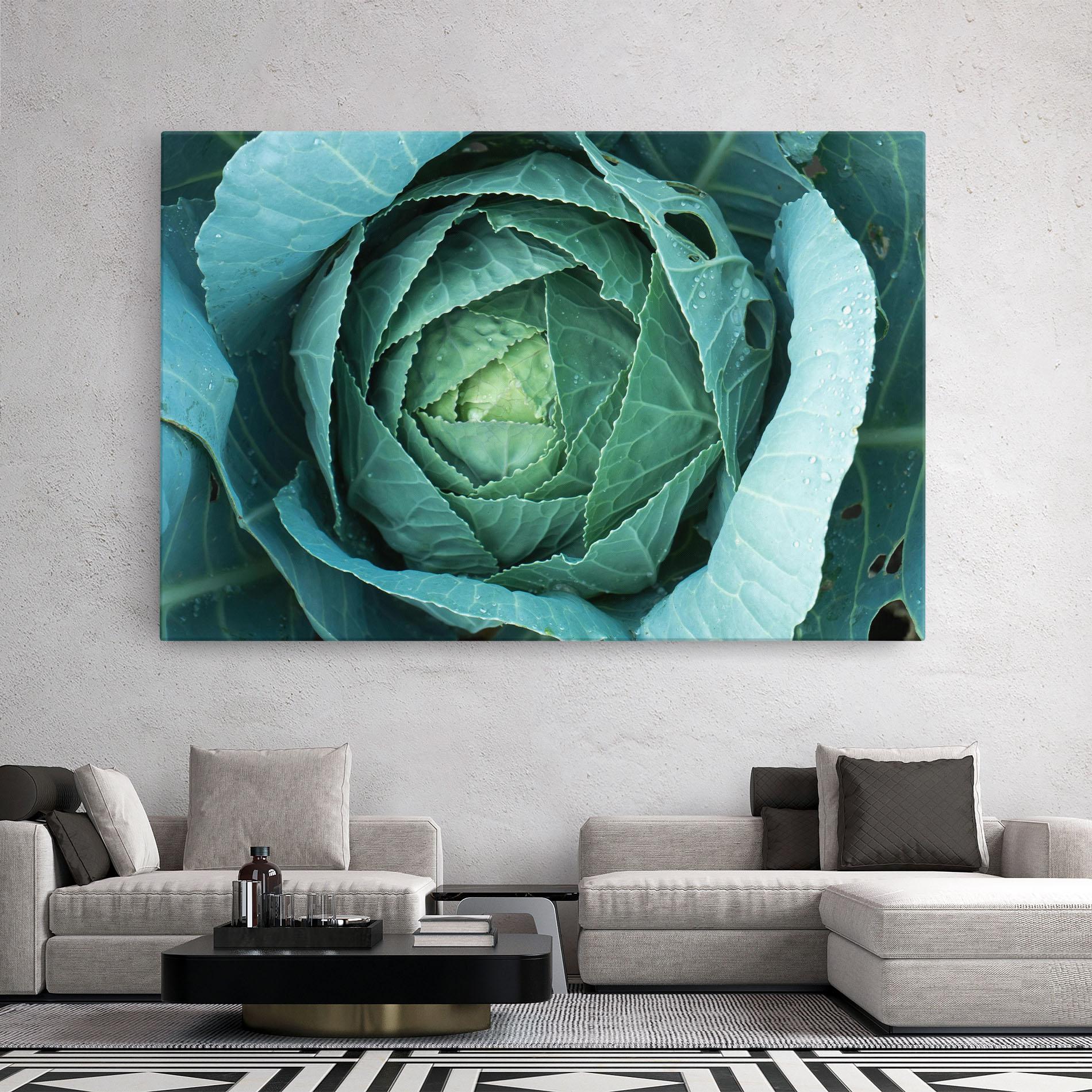 Vászonkép Blue Lettuce mockup 2