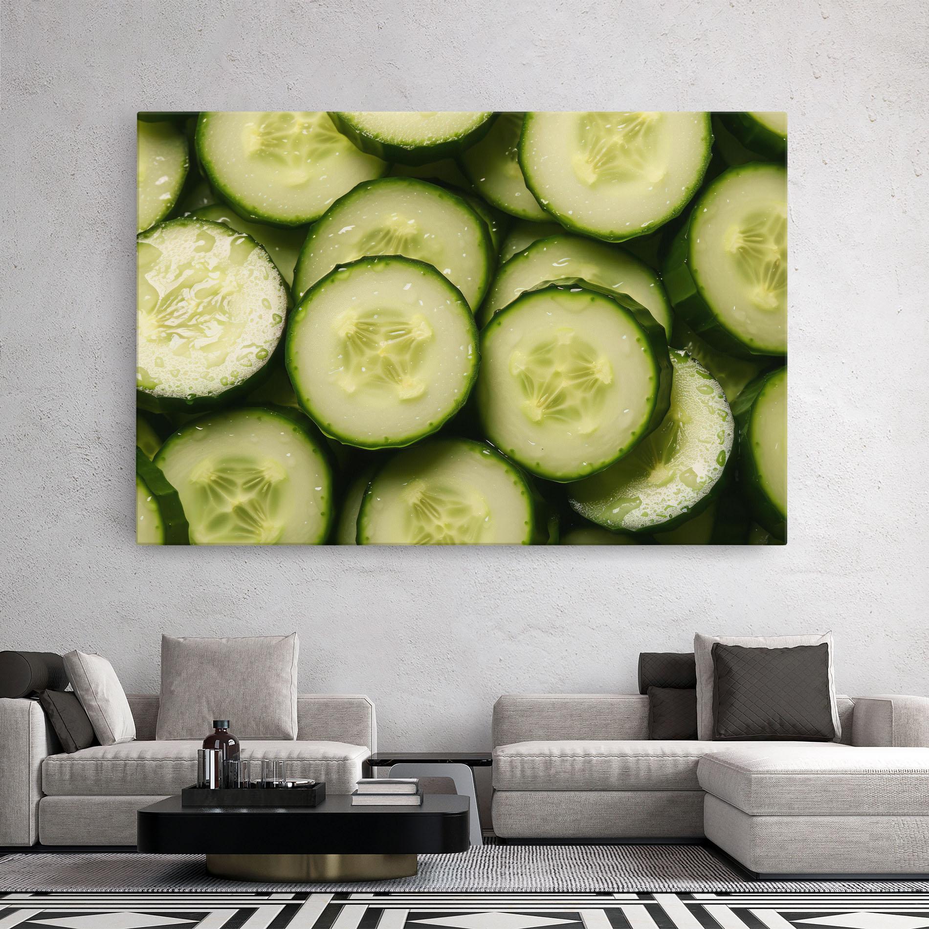 Vászonkép Fresh Cucumber mockup 2