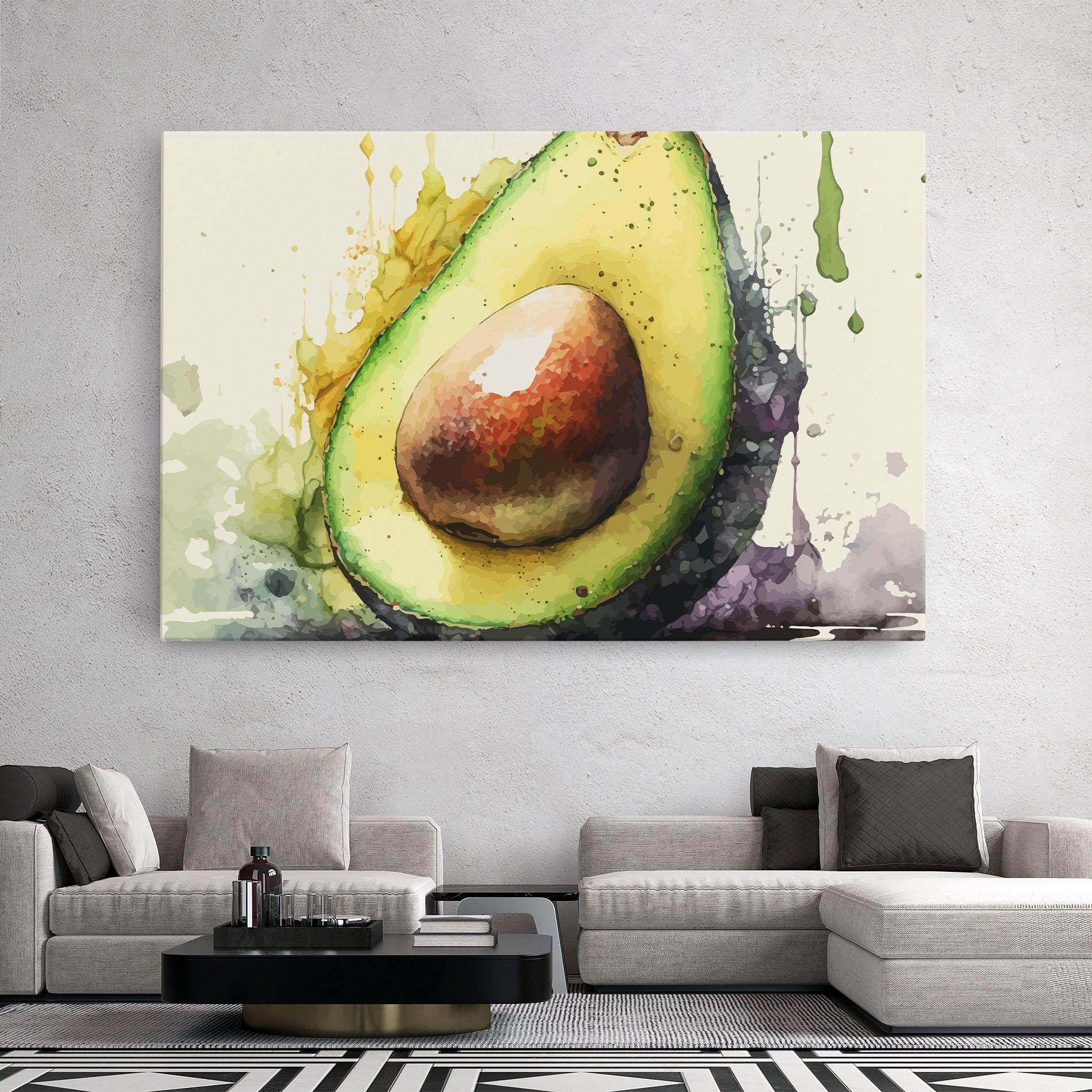 Vászonkép Green Avocado Art mockup 2