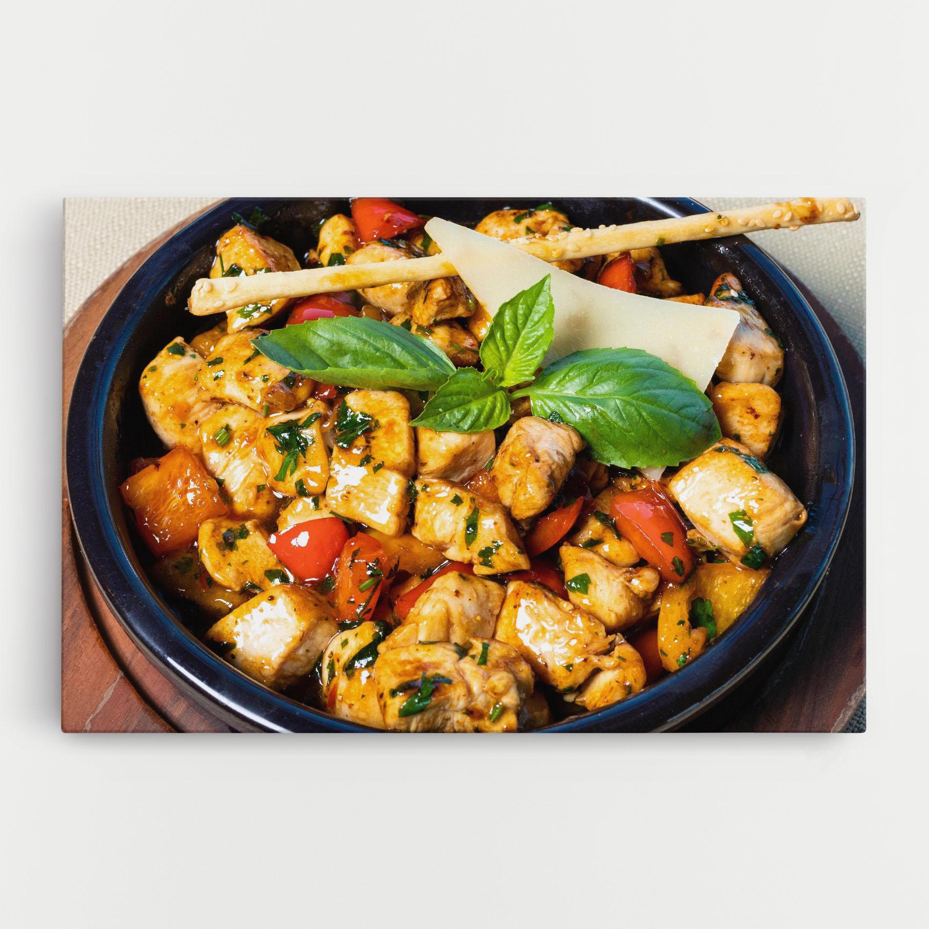 Vászonkép Chicken Food mockup 0