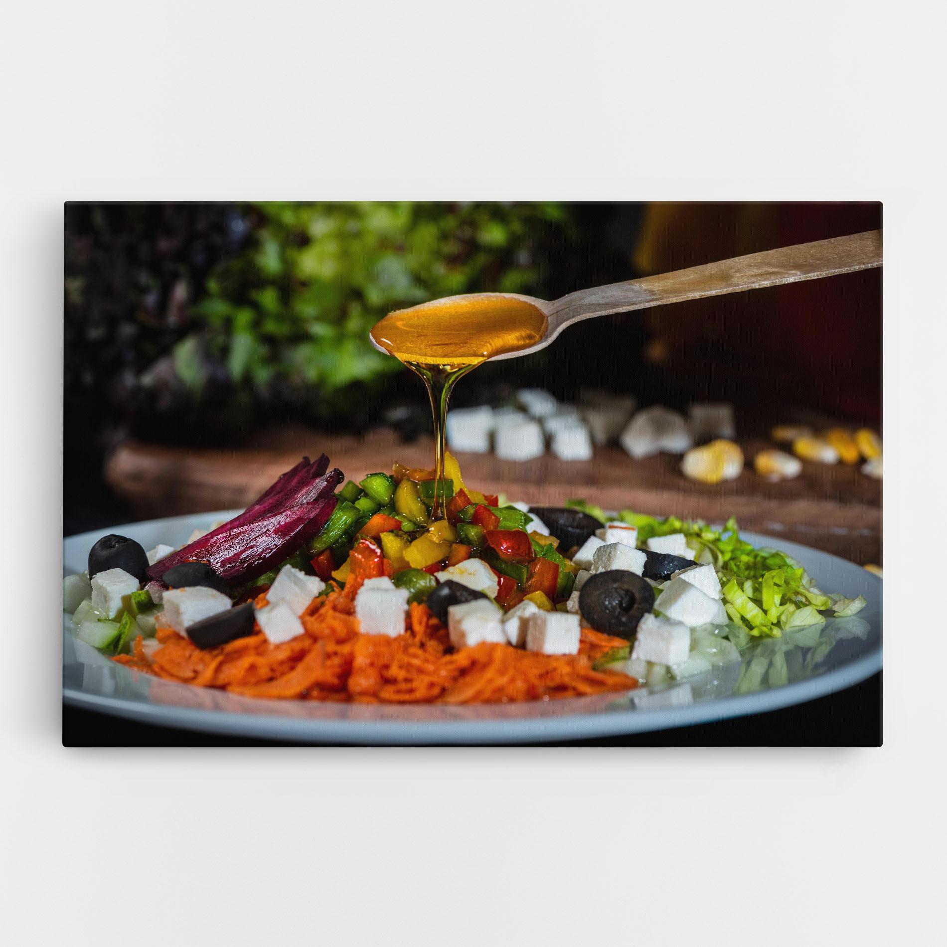 Vászonkép Honey Over Food mockup 0