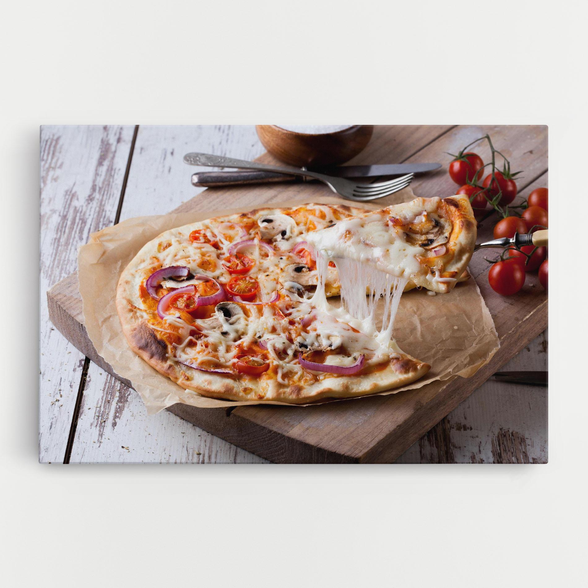 Vászonkép Pizza mockup 0