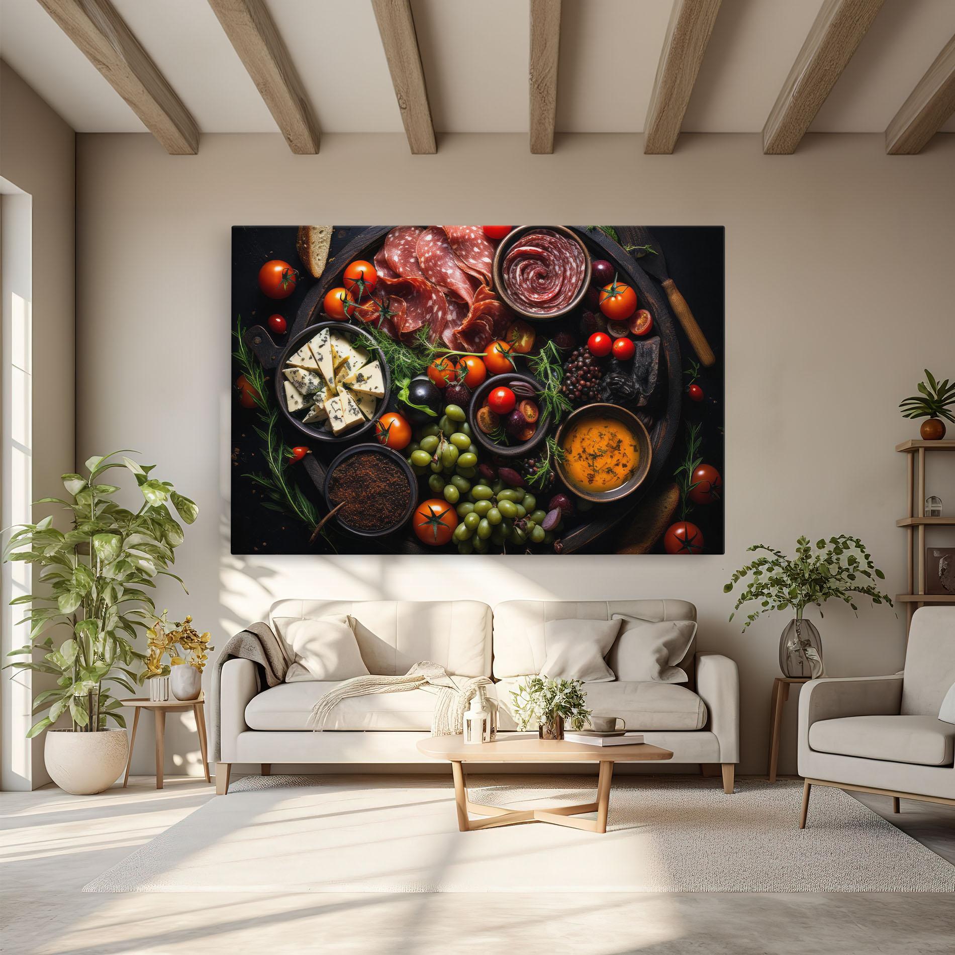 Vászonkép Meats Assortment mockup 6