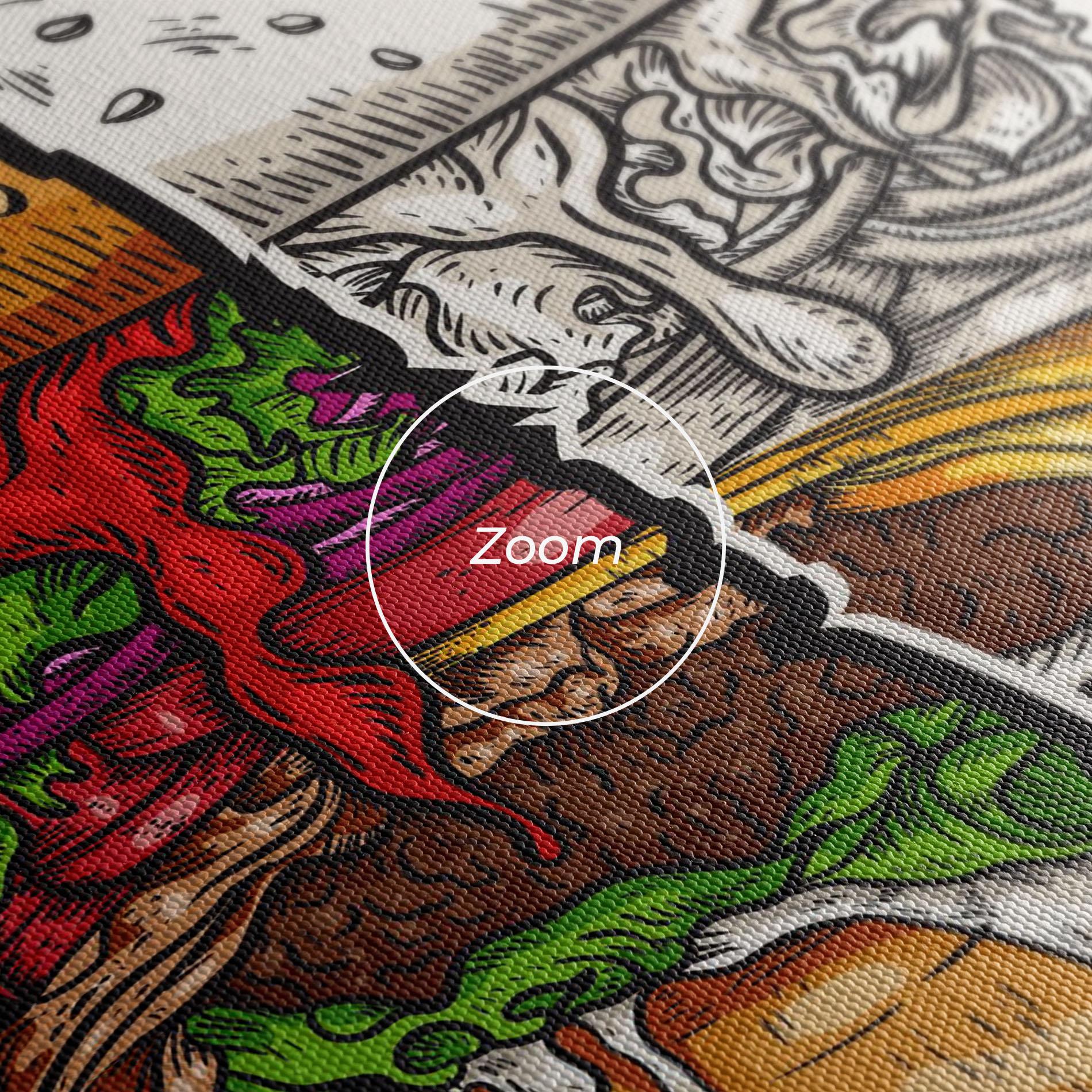 Vászonkép Burger Art mockup 3