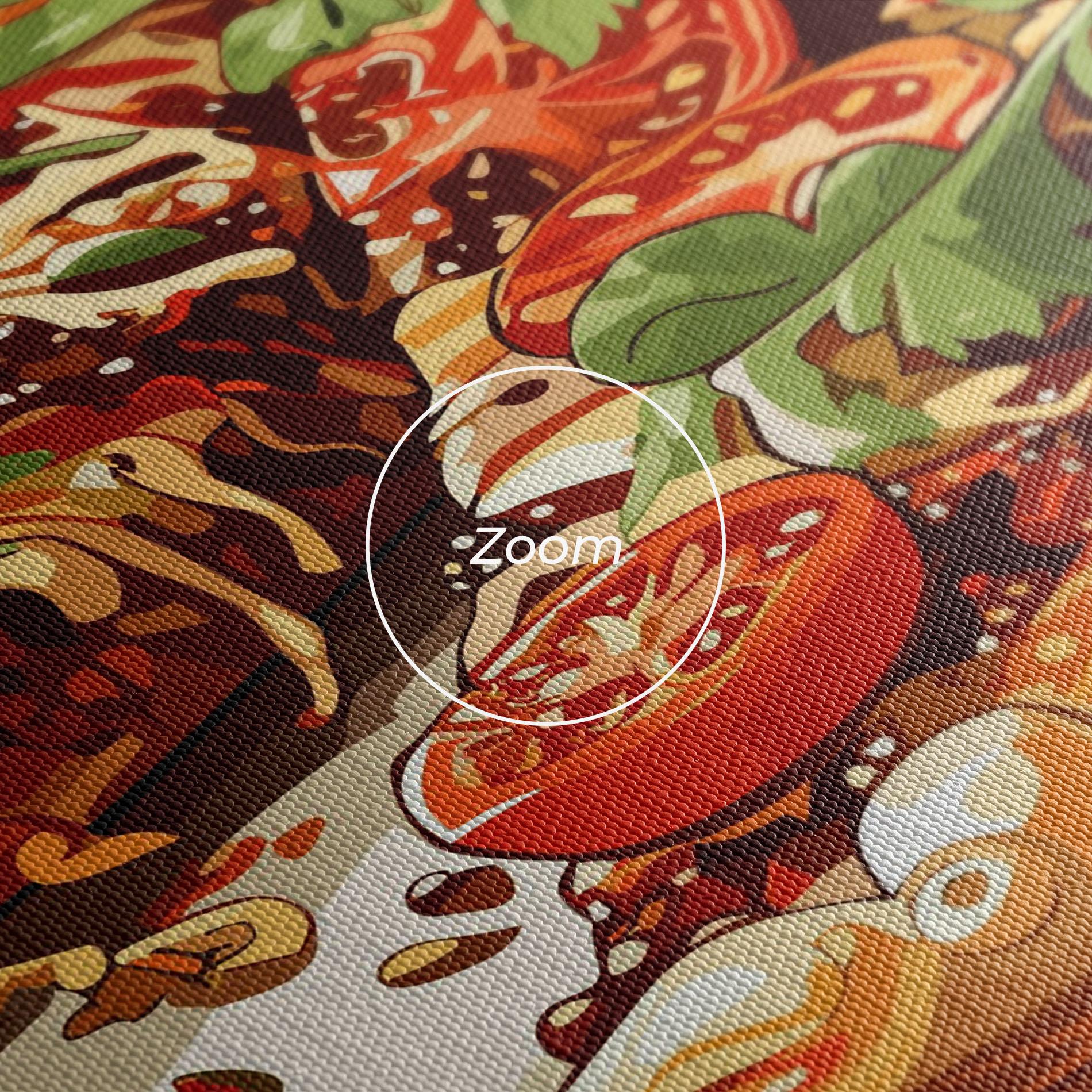 Vászonkép Pizza View mockup 3